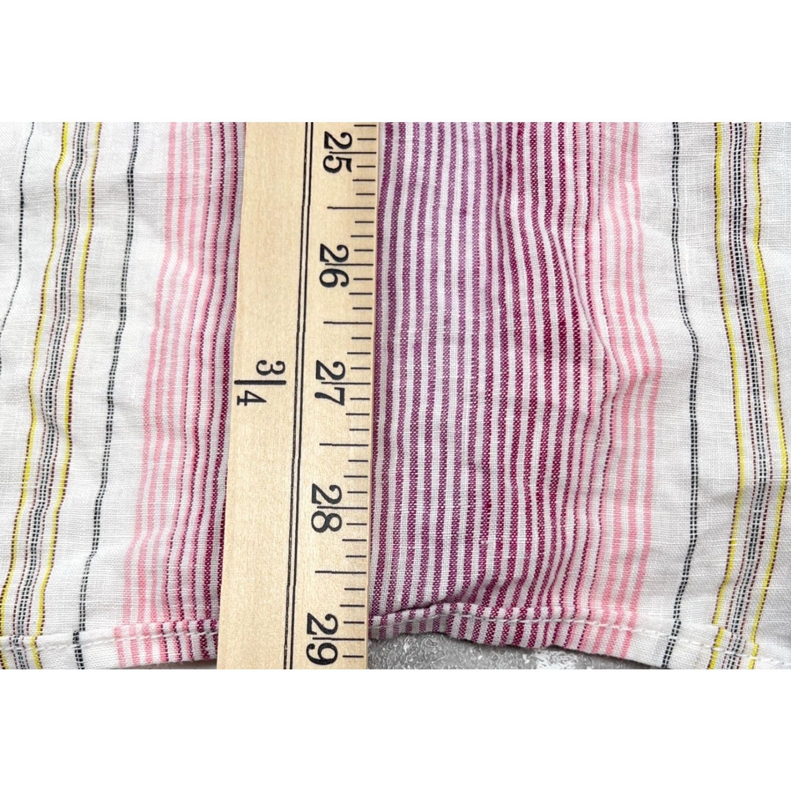 Tommy Bahama Tommy Bahama Shirt Men Large Pink Striped Linen Button-Up Size US XL / EU 56 / 4 - 7 Thumbnail