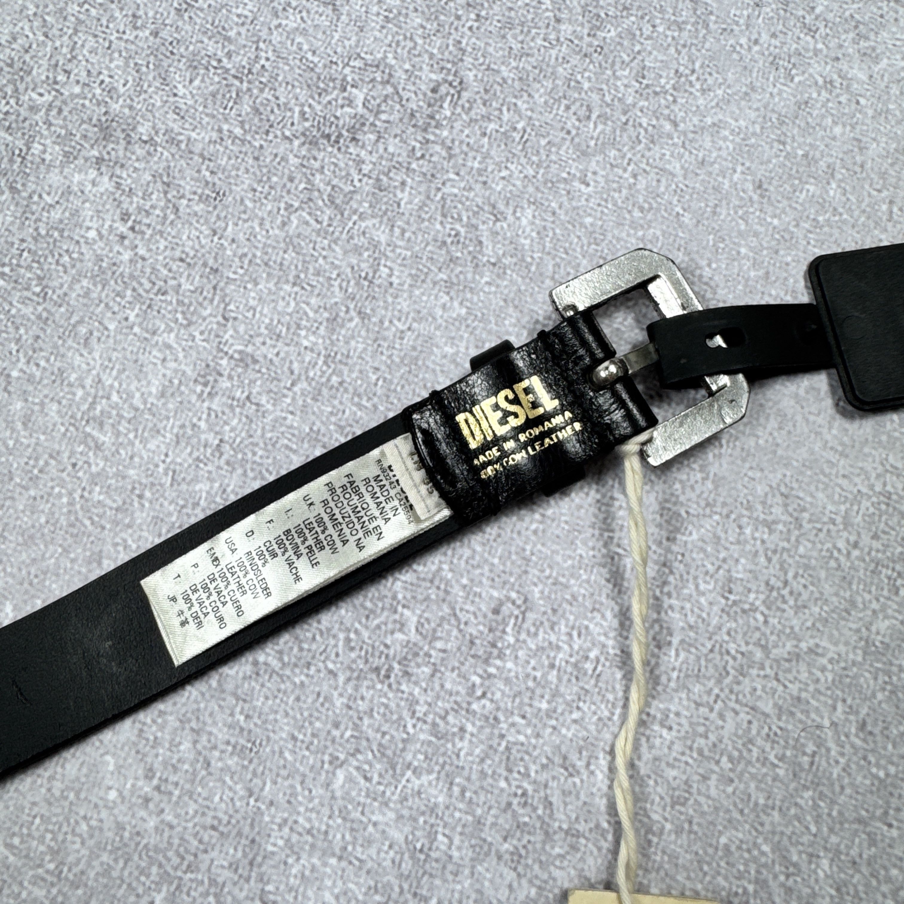 Diesel × Leather NEW DIESEL BABONEXI GURTEL BLACK LEATHER BELT SIZE 95cm / 38 Size 38 - 5 Thumbnail