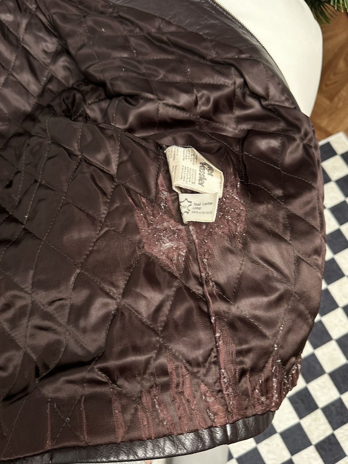 Vintage Vintage leather cropped jacket sprit 90s boxy fit Size US M / EU 48-50 / 2 - 10 Thumbnail