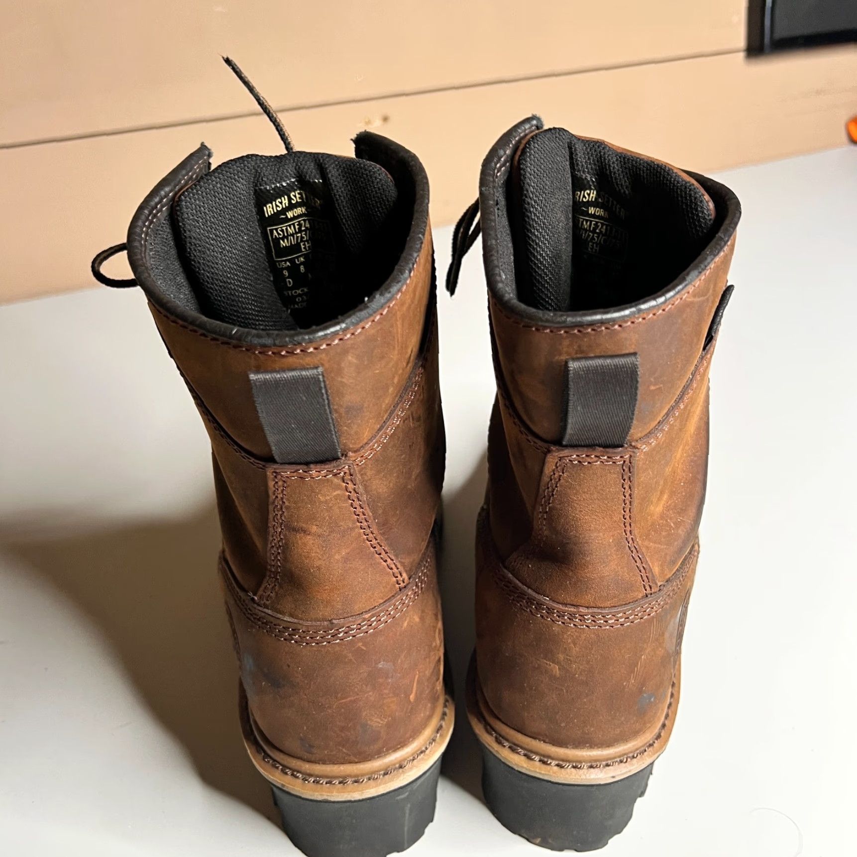Vintage Irish Setter Work Boot Mens Size 9 Brown Leather Waterproof Safety Toe Insulated Logger Boot EH 9 Mens Boots Size US 9 / EU 42 - 5 Thumbnail