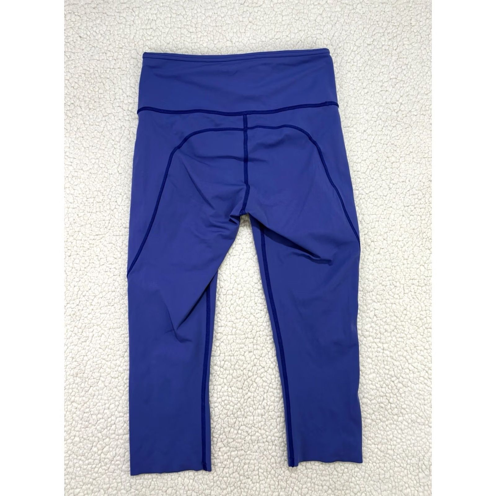 Lululemon Lululemon Fast & Free Leggings Cropped 19" Nulux Blue Size 6 Women's Athletic Skinny Size 28" / US 6 / IT 42 - 4 Thumbnail