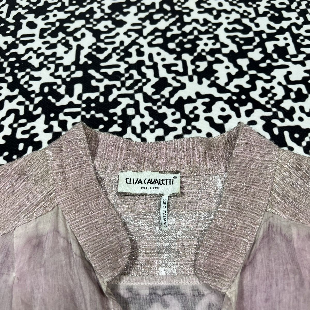 Elisa Cavaletti Vintage Y2K Elisa Cavaletti Silk Linen Luxury Floral Blazer Size M / US 6-8 / IT 42-44 - 17 Thumbnail