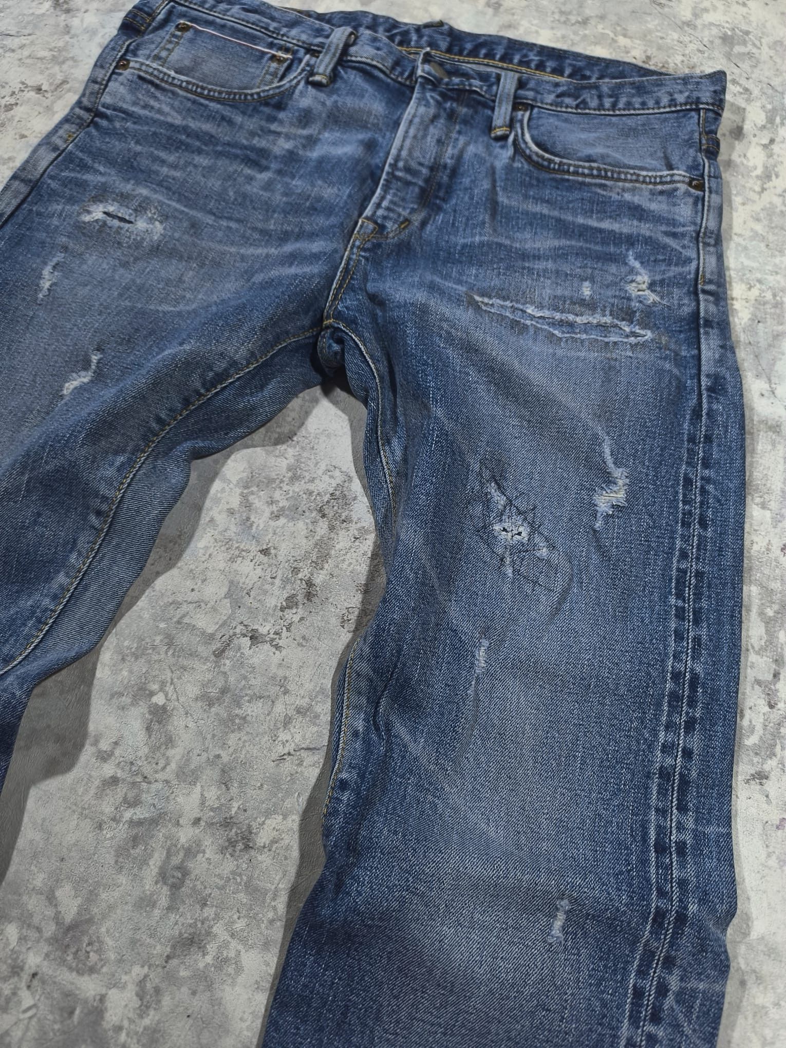 Edwin edwin selvedge japan jeans kapital style stitched repaired Size US 34 / EU 50 - 4 Thumbnail