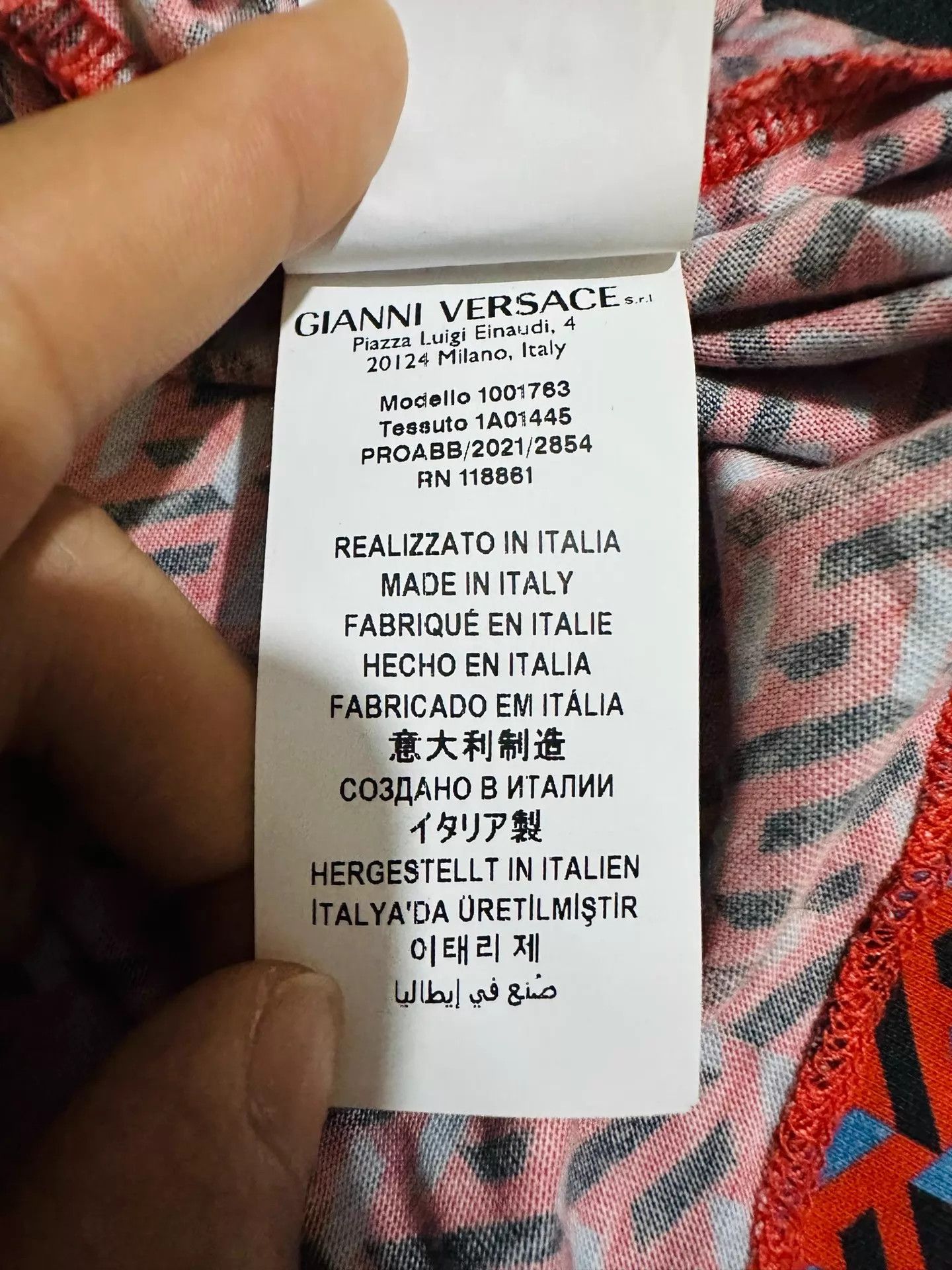 Versace Versace 25S Runway Labyrinth Maze T-Shirt Size US L / EU 52-54 / 3 - 8 Thumbnail