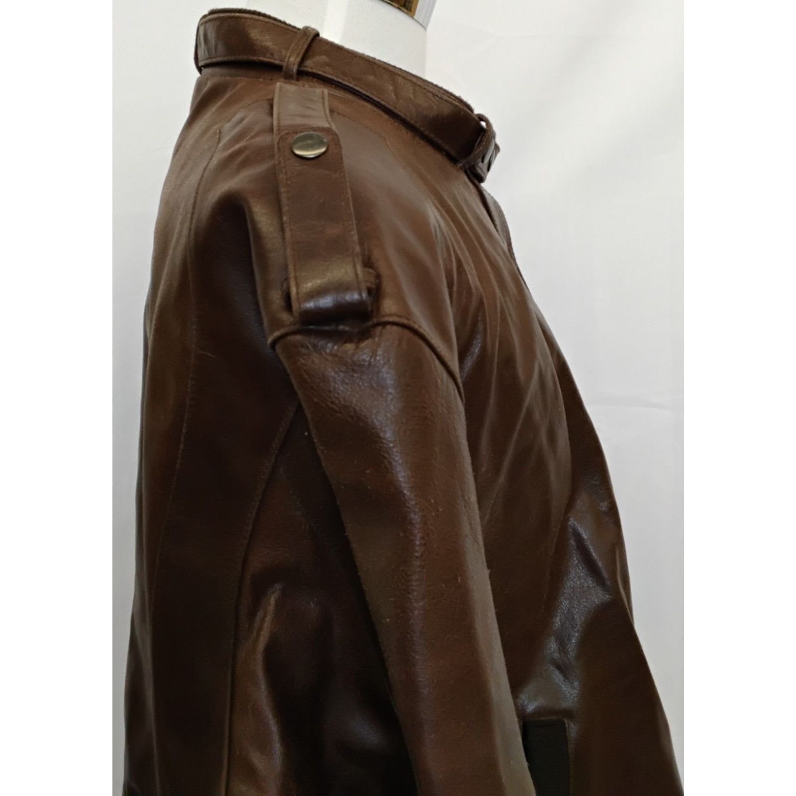 Members Only Members Only Leather Jacket Men's 2XL Brown Flight Size US XXL / EU 58 / 5 - 8 Thumbnail