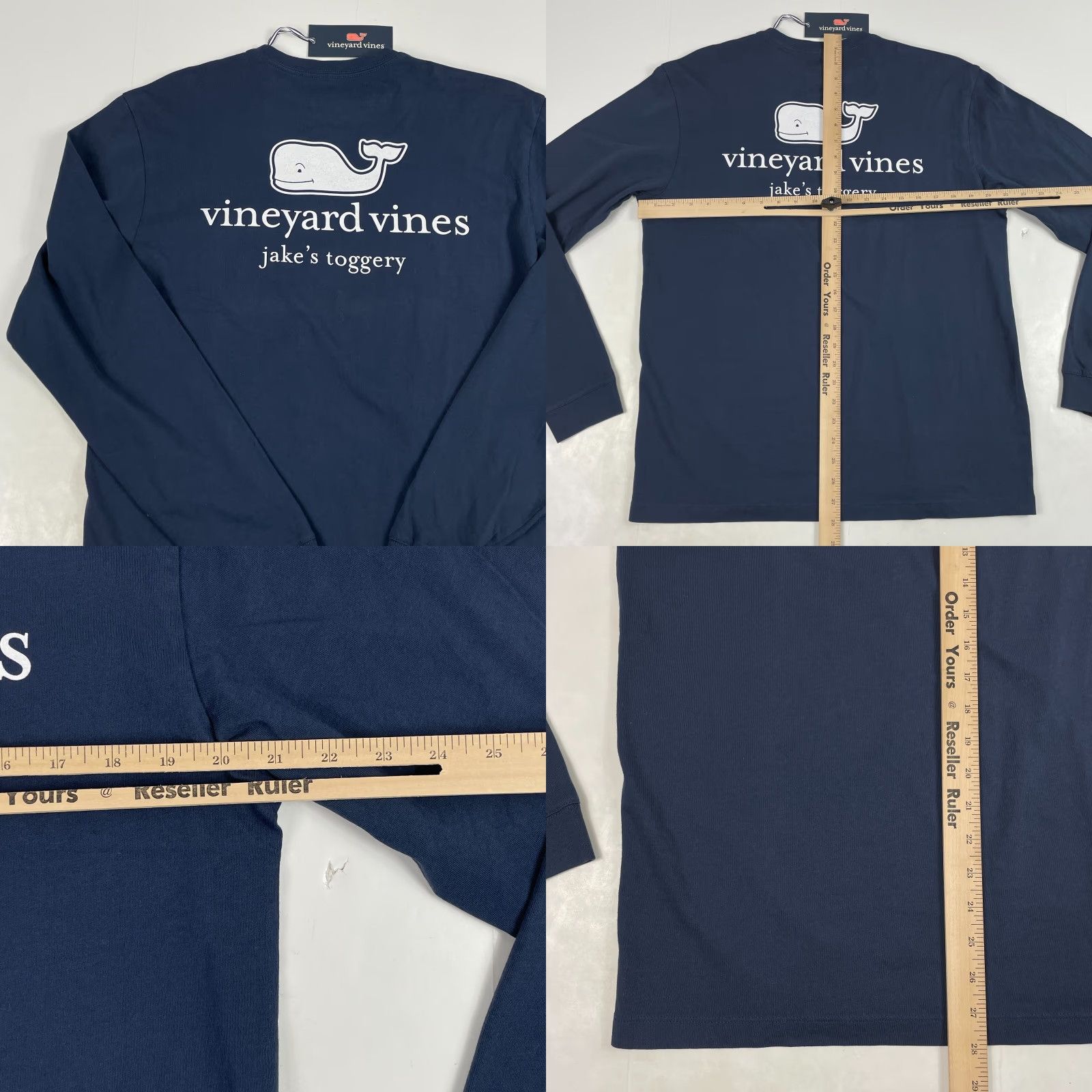 Vineyard Vines VINTAGE Vineyard Vines Shirt Mens Small Blue Long Sleeve Crew Neck Fishing Boating Whale Mens Regular Blue Shirt Whale Logo Ocean Outdoor 90s Size US S / EU 44-46 / 1 - 8 Thumbnail