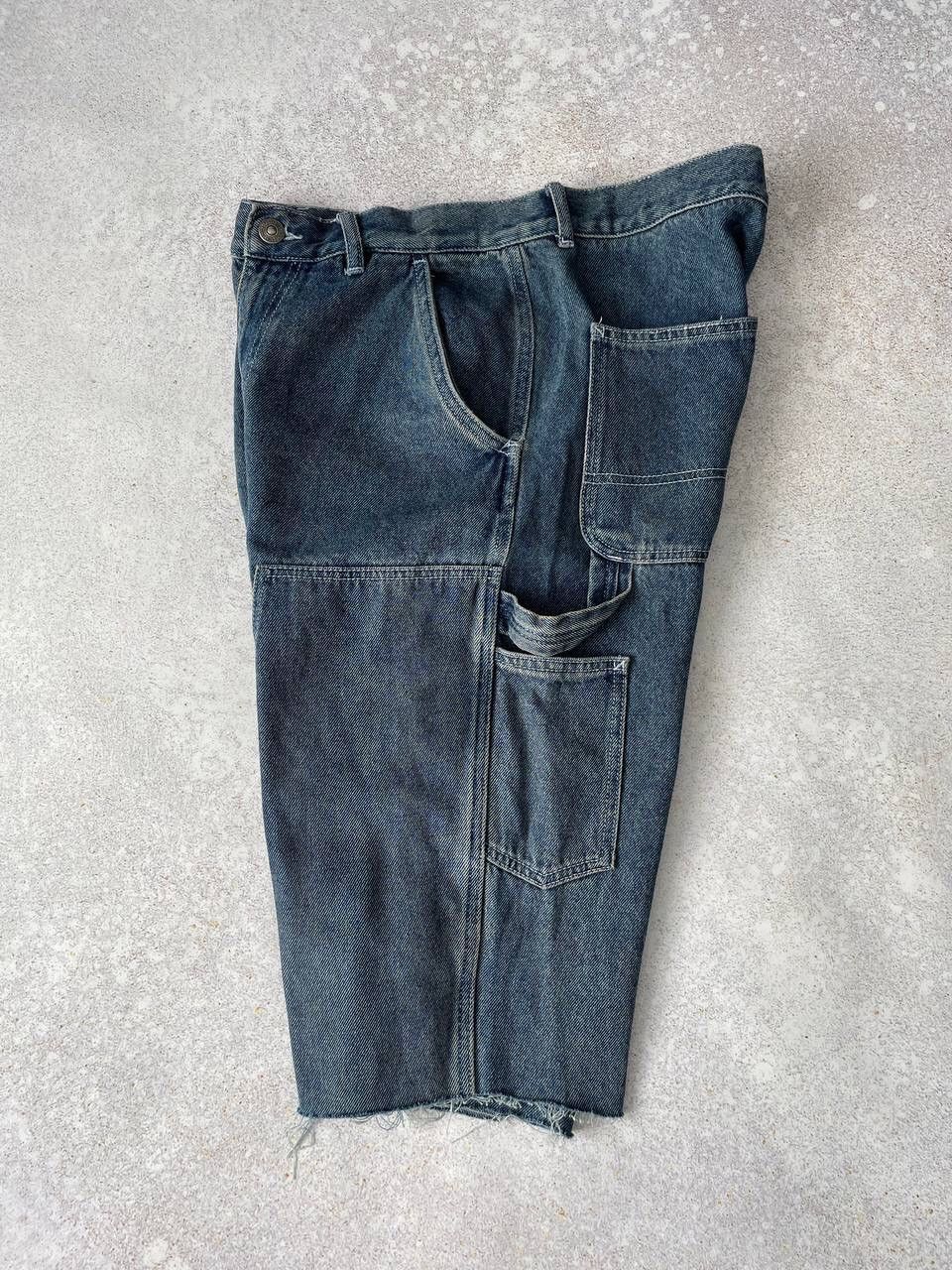 Other Vintage Route One Denim Cargo Carpenter Baggy Rap Shorts Y2K Size US 32 / EU 48 - 2 Thumbnail
