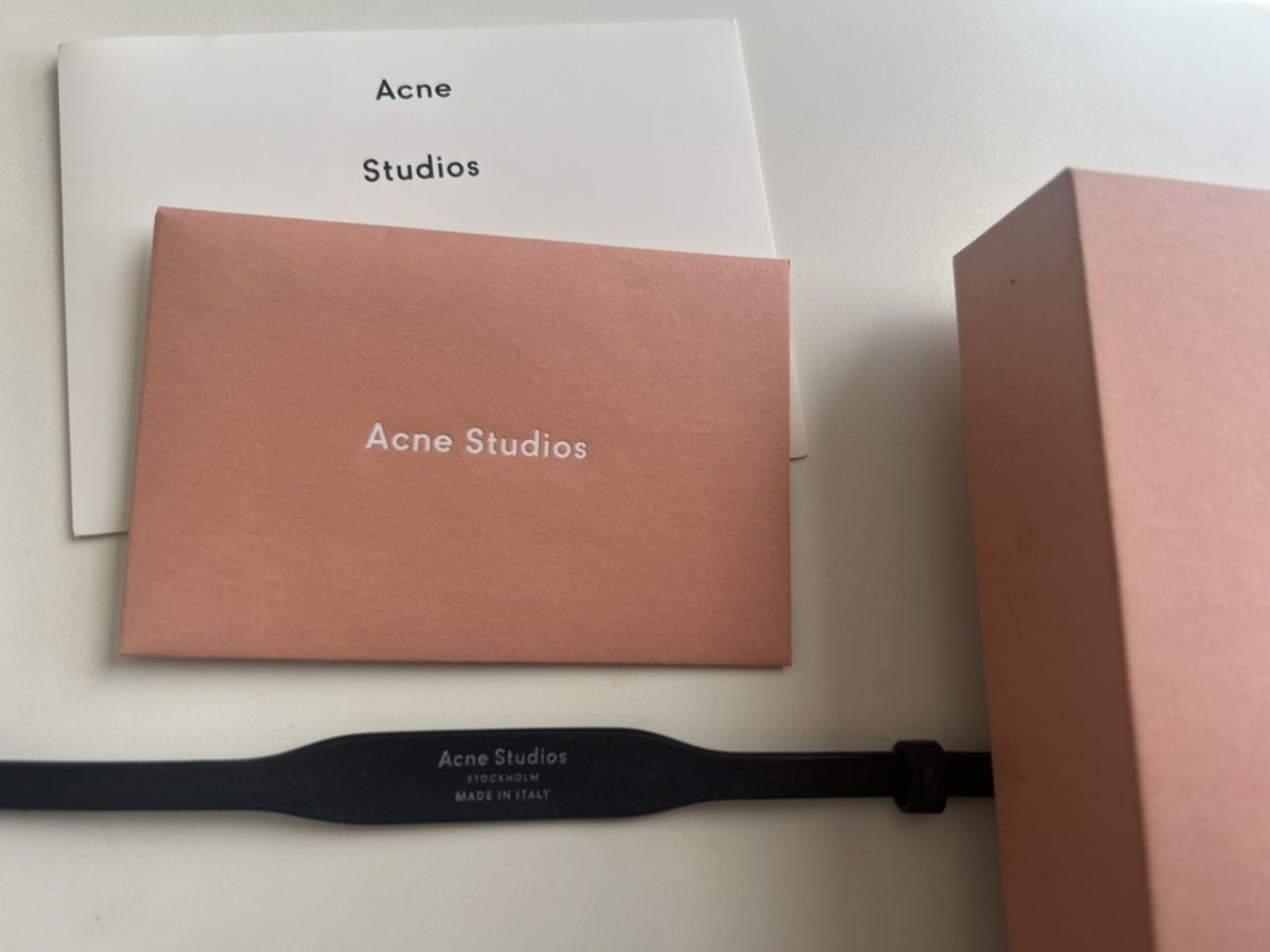 Acne Studios Acne Studios Leather bracelet. Black Size ONE SIZE - 3 Thumbnail
