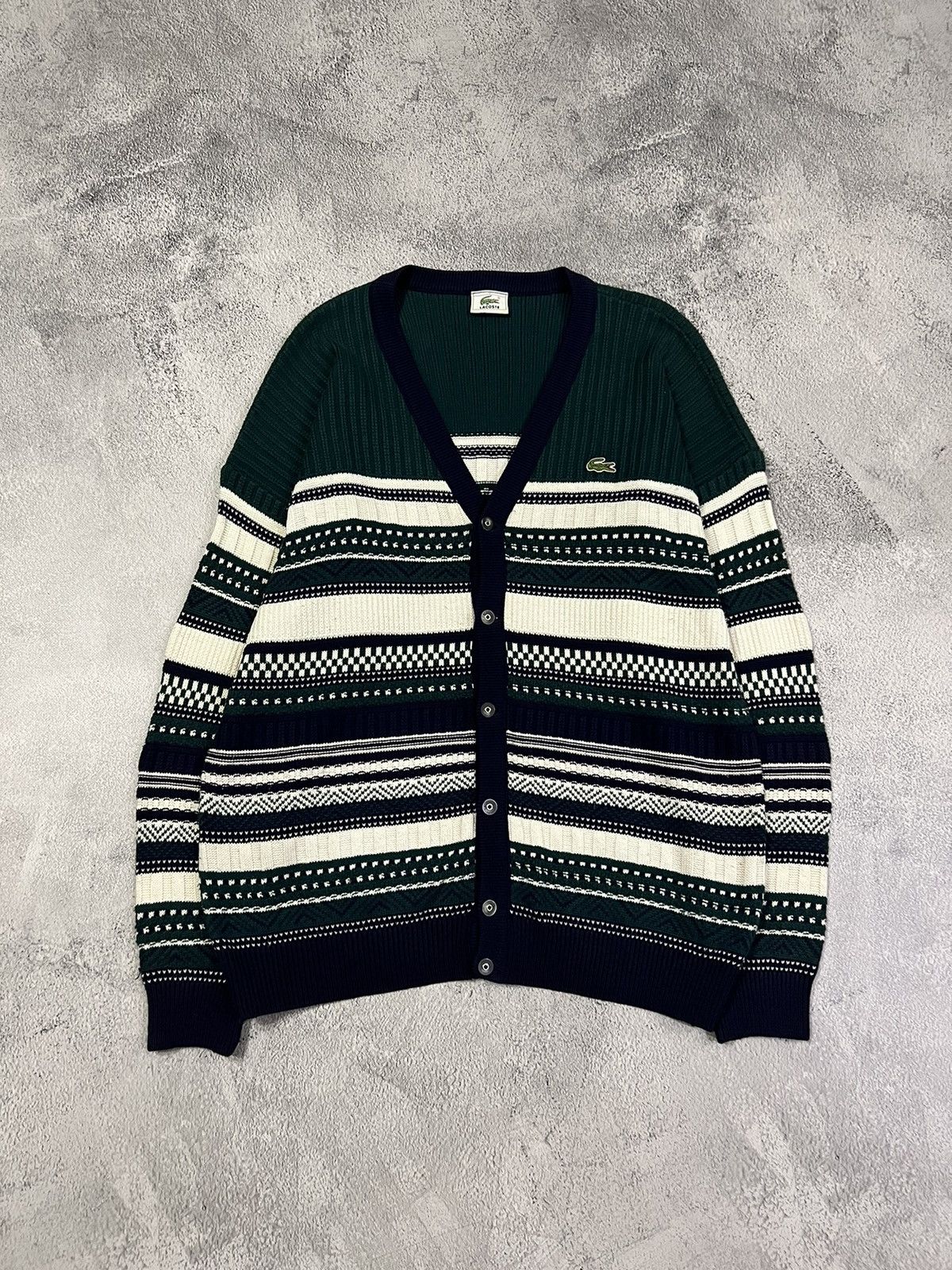 トップス supreme LACOSTE Stripe Cardigan Supreme LACOSTE Stripe Cardigan Black Men's - FW19 - US