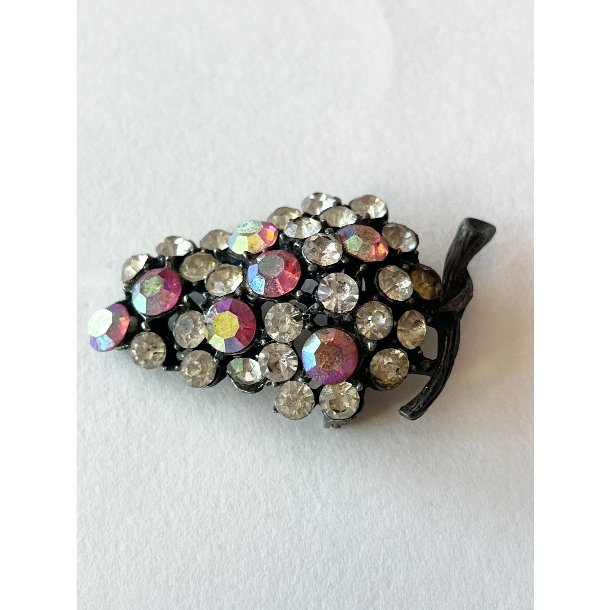 Vintage Vintage Rhinestone Grape Fruit Brooch Pin Size ONE SIZE - 3 Thumbnail