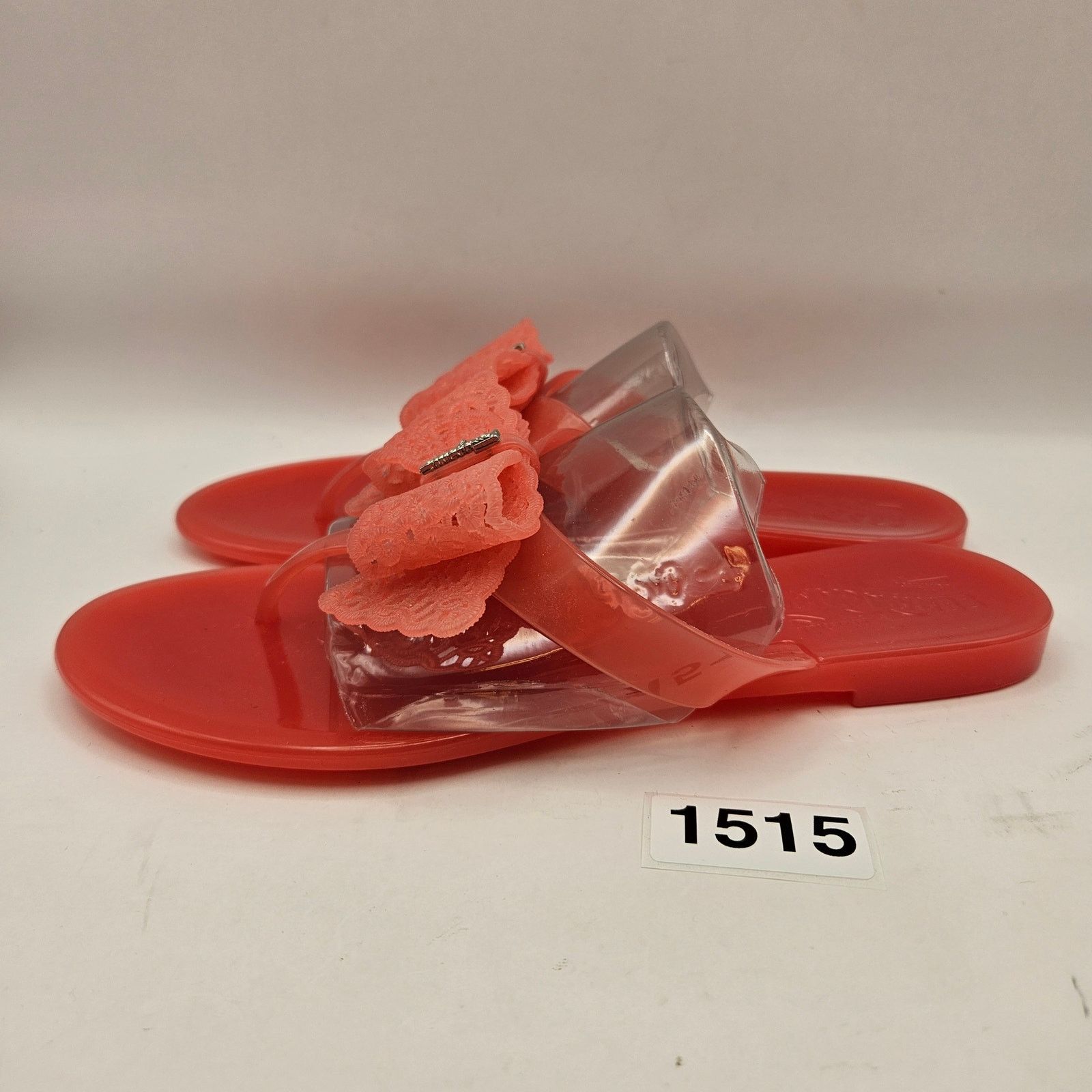 Salvatore Ferragamo SALVATORE FERRAGAMO WOMEN'S 6 JELLY THONG ORANGE SANDALS Size US 6 / IT 36 - 3 Thumbnail