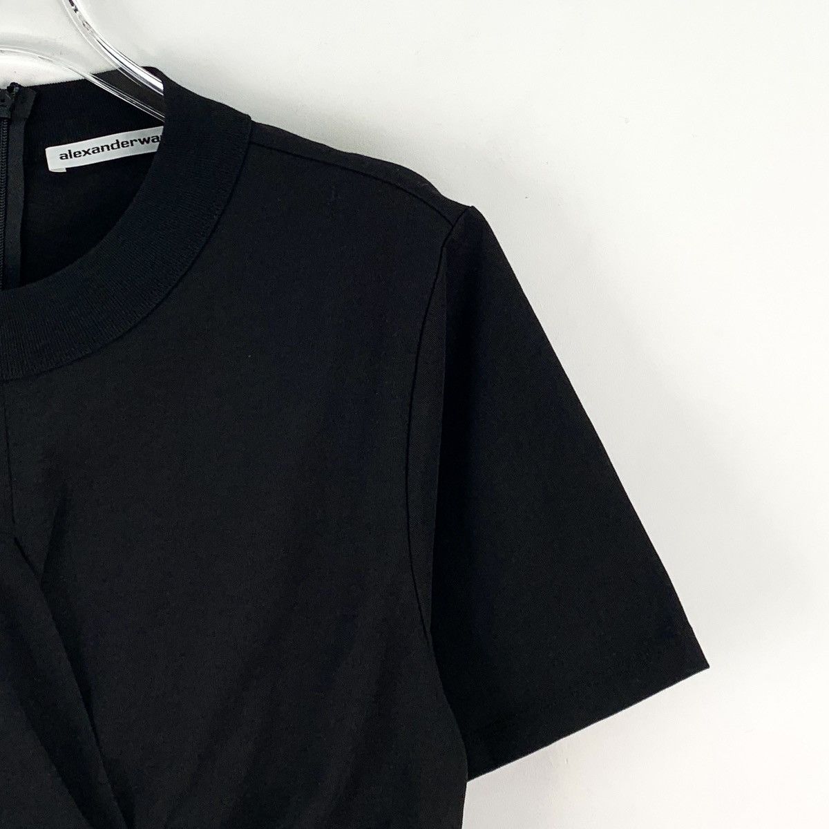 Alexander Wang Alexander Wang Ruched Cross Design Short Sleeve Dress K26WX Size S / US 4 / IT 40 - 3 Thumbnail