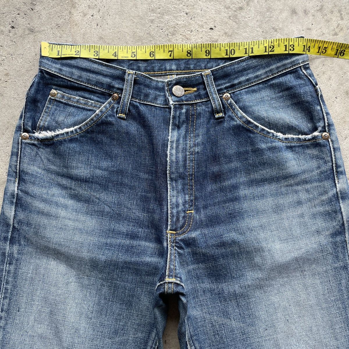 Japanese Brand Vintage Distressed Lee Faded Flare Jeans Denim Pants W28 Size US 28 / EU 44 - 5 Thumbnail