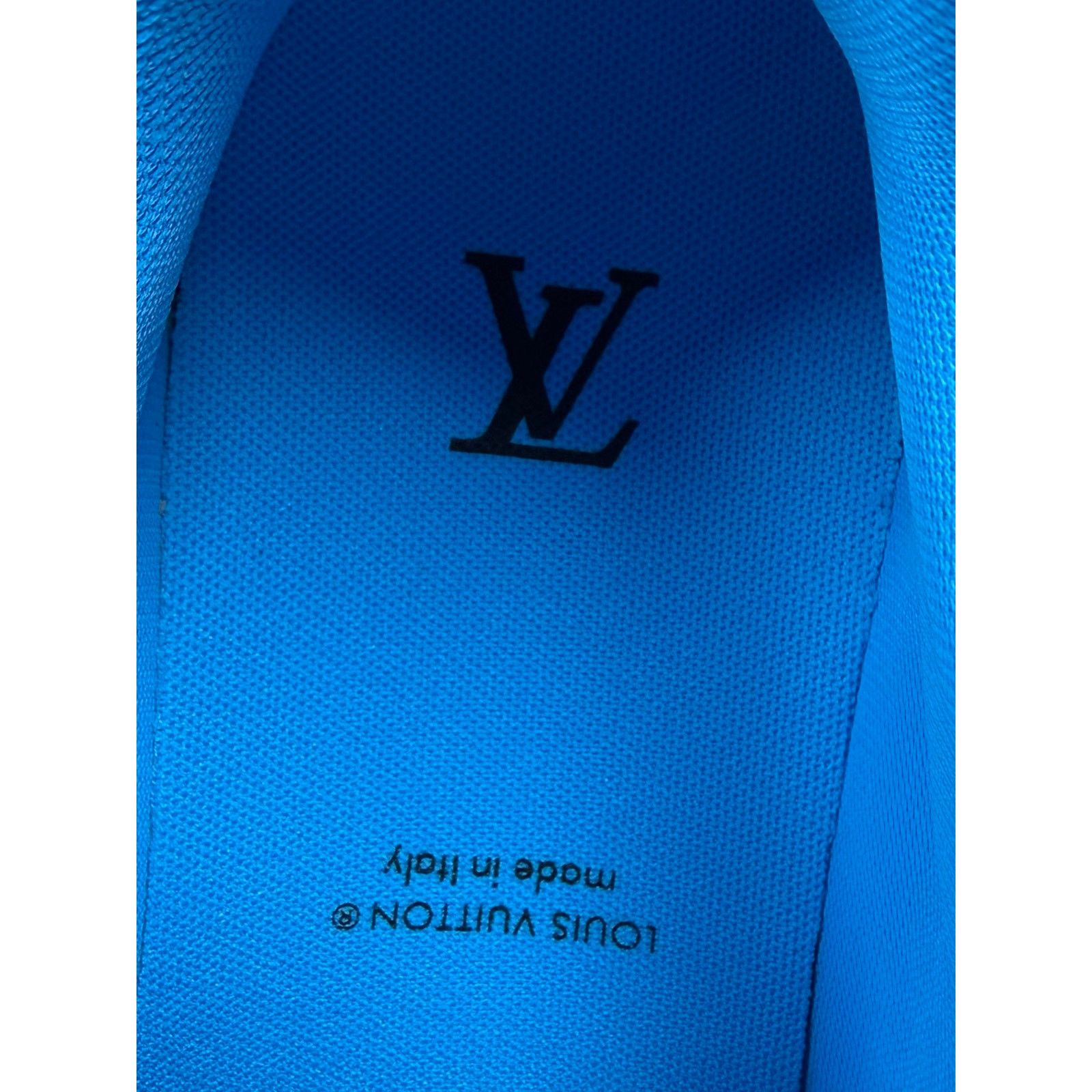 Louis Vuitton Size 7LV/8US - Louis Vuitton Leather Blue Sneakers NEW Size US 8 / EU 41 - 9 Thumbnail
