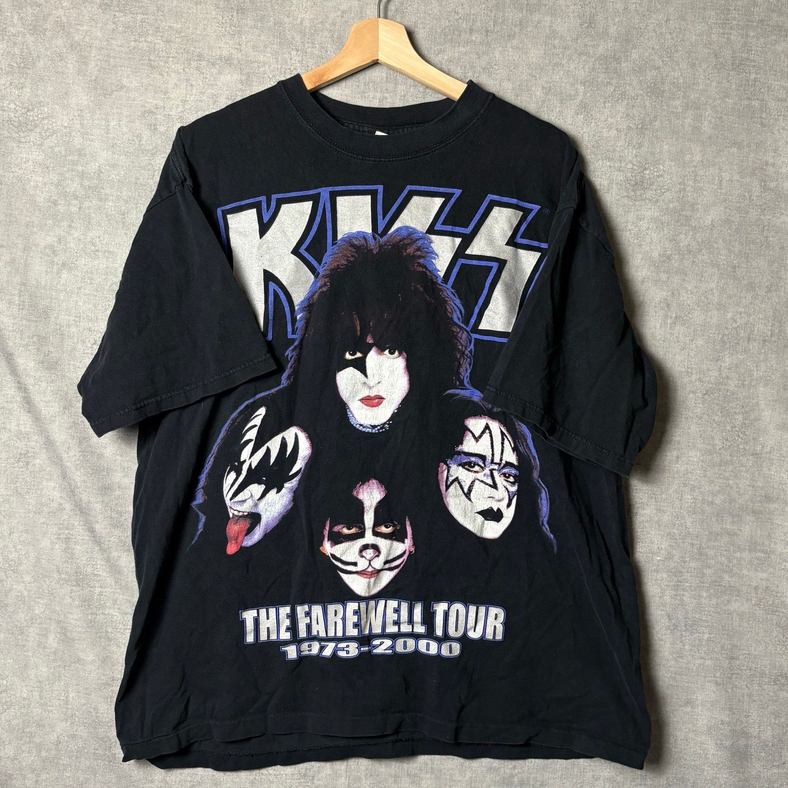 Kiss ®️The Farewell Tour 1973-2000 Original Vintage Rock T