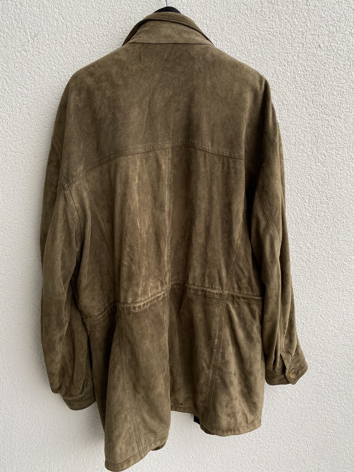 Yves Saint Laurent 90’s Suede YSL Leather Jacket Soft Beige/Brown Size US L / EU 52-54 / 3 - 19 Thumbnail