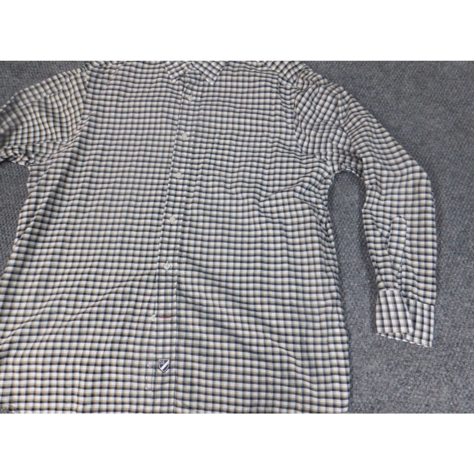 Cremieux Cremieux Mens Shirt XL gray plaid button-down long sleeve collar classic knitted cotton pocket logo Size US XL / EU 56 / 4 - 3 Thumbnail