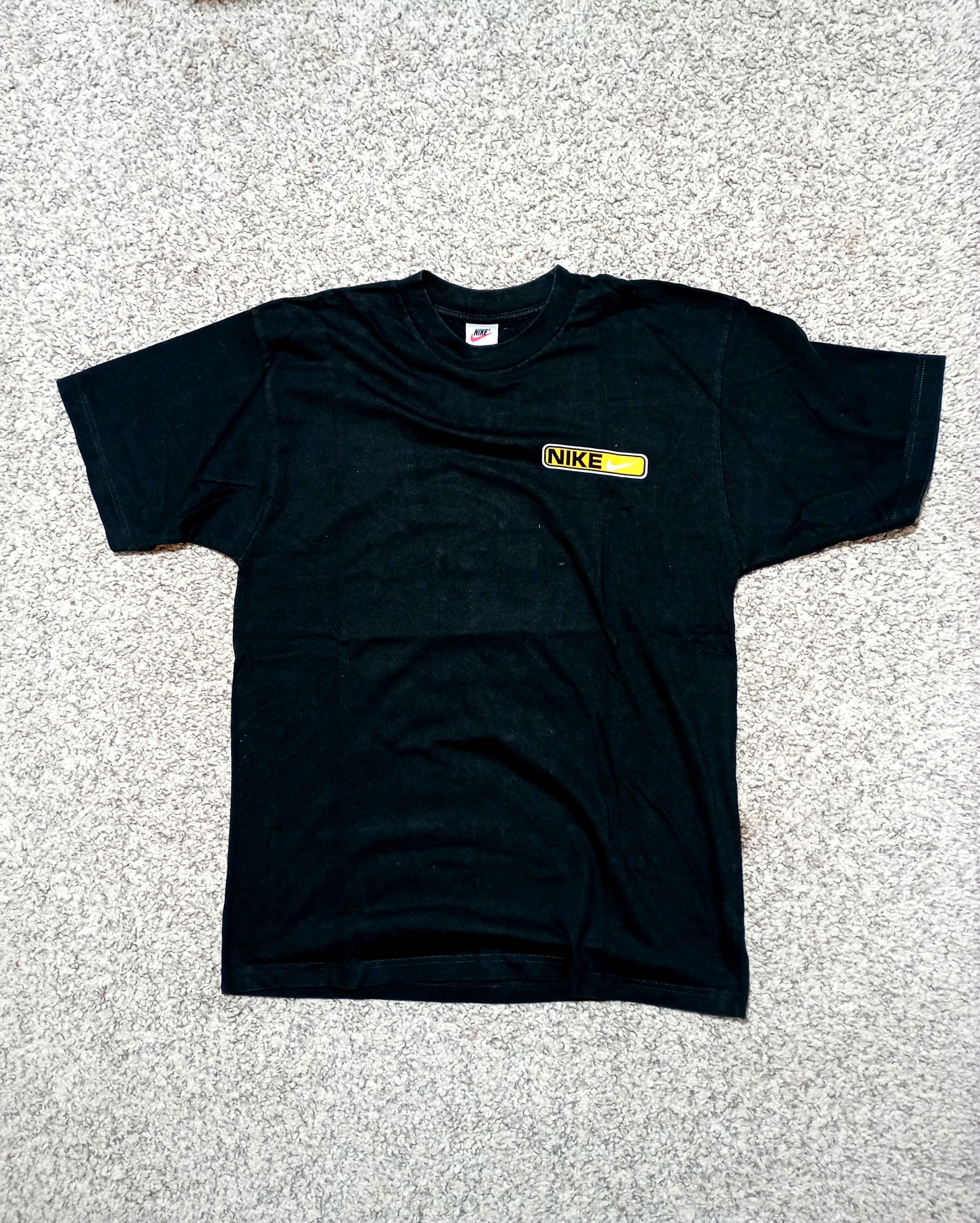 Nike Vintage 90s Nike Air Swoosh logo black t-shirt Size US M / EU 48-50 / 2 - 3 Thumbnail