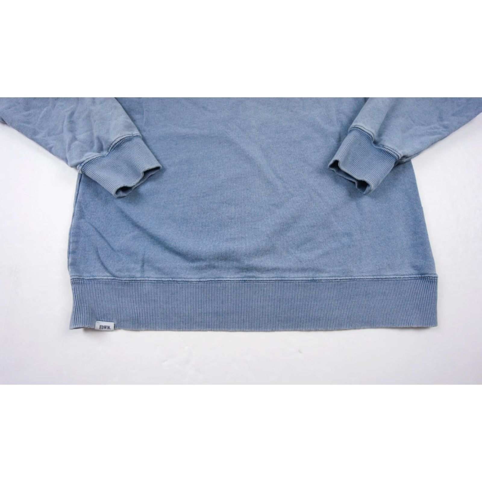 Edwin Edwin Women's Medium Blue Crewneck Sweatshirt Pullover Faded Casual Outdoor Size M / US 6-8 / IT 42-44 - 3 Thumbnail