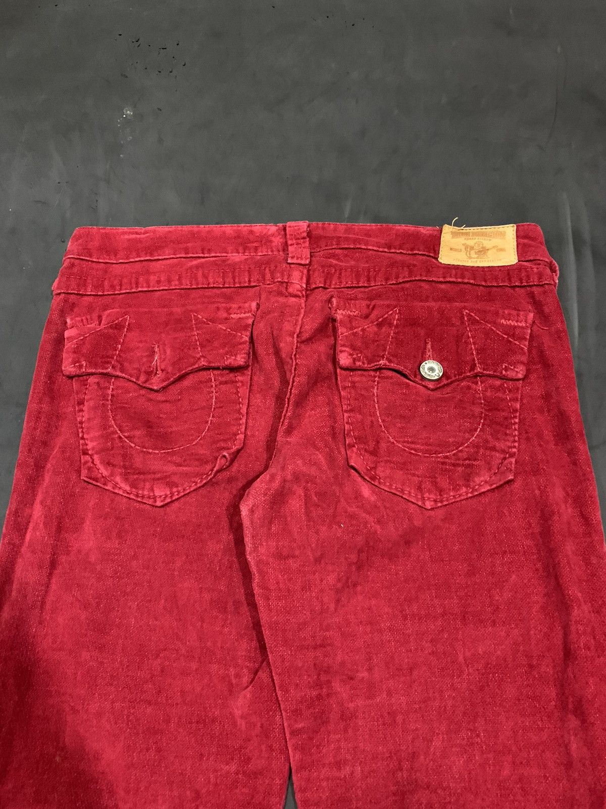 Ed Hardy × Tornado Mart × True Religion 💸BINDINGOFFER💸True religion flared red velvet Size 32" / US 10 / IT 46 - 4 Thumbnail