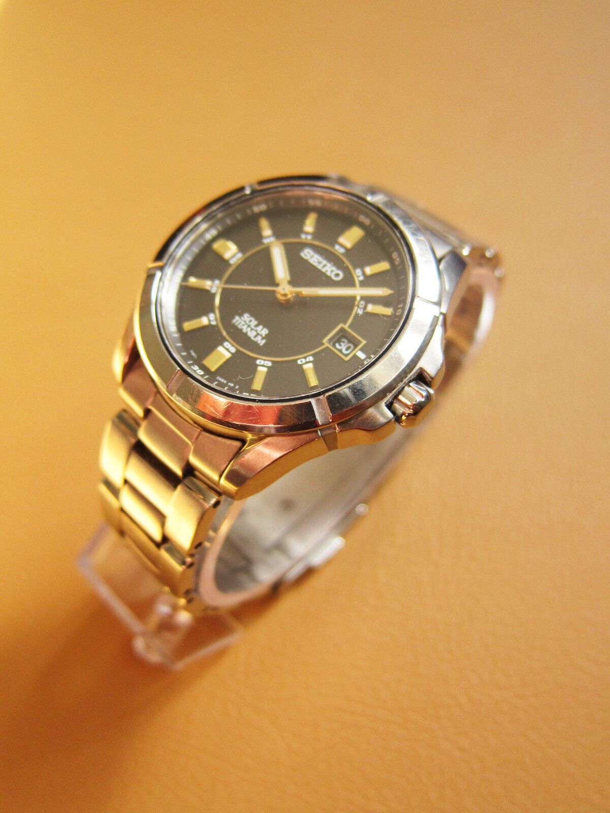 Seiko SEIKO V147-0AB0 Solar Titanium Men's Watch Black Dial (JDM) Size ONE SIZE - 3 Thumbnail