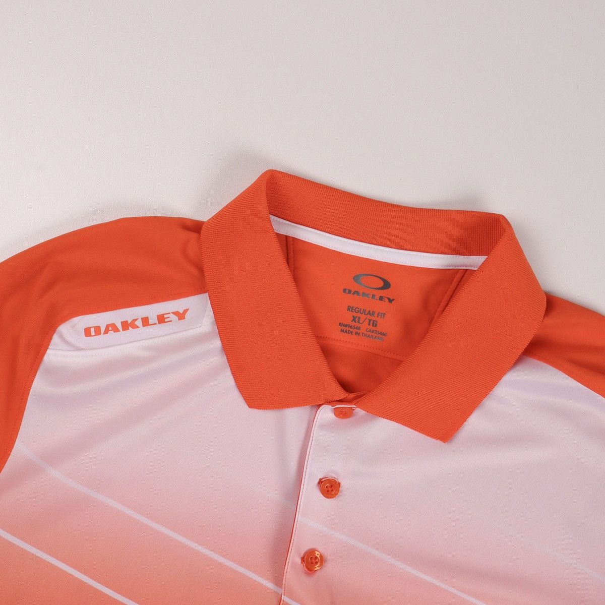 Oakley NEW Men’s Oakley Slide Polo Shirts Red Orange Size: XL Size US XL / EU 56 / 4 - 3 Thumbnail