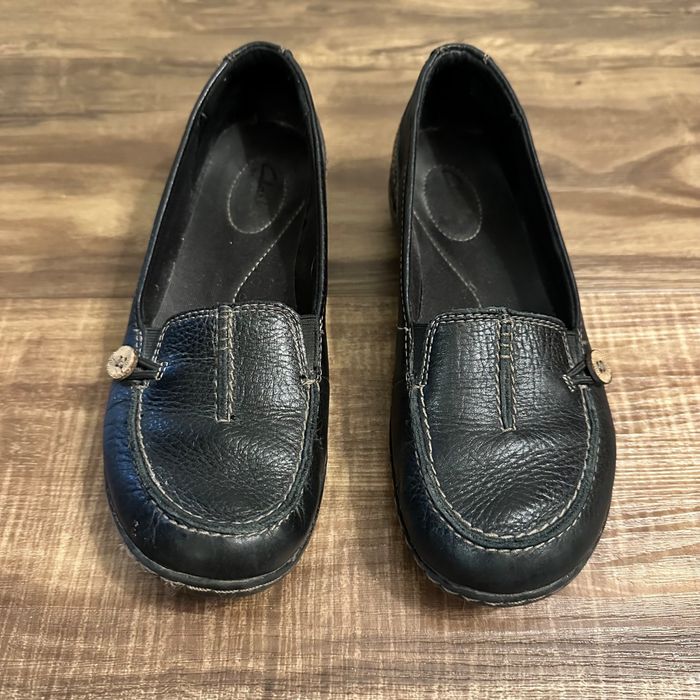 Clarks Clarks Ashland Scurry 67350 Black Leather Slip on Loafers Wo ...