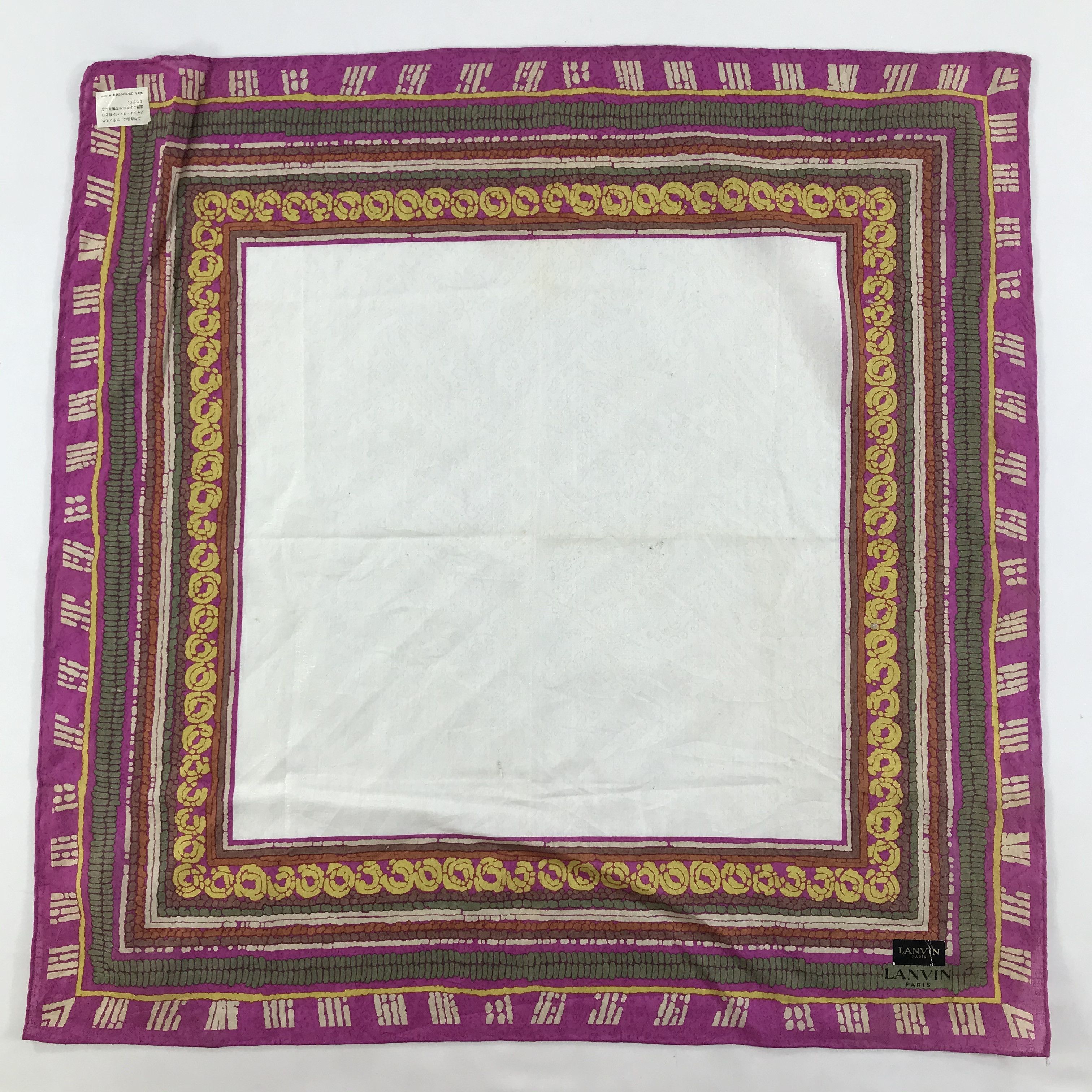 Lanvin × Vintage Lanvin Bandana / Handkerchief / Neckerchief - S1653 Size ONE SIZE - 1 Thumbnail