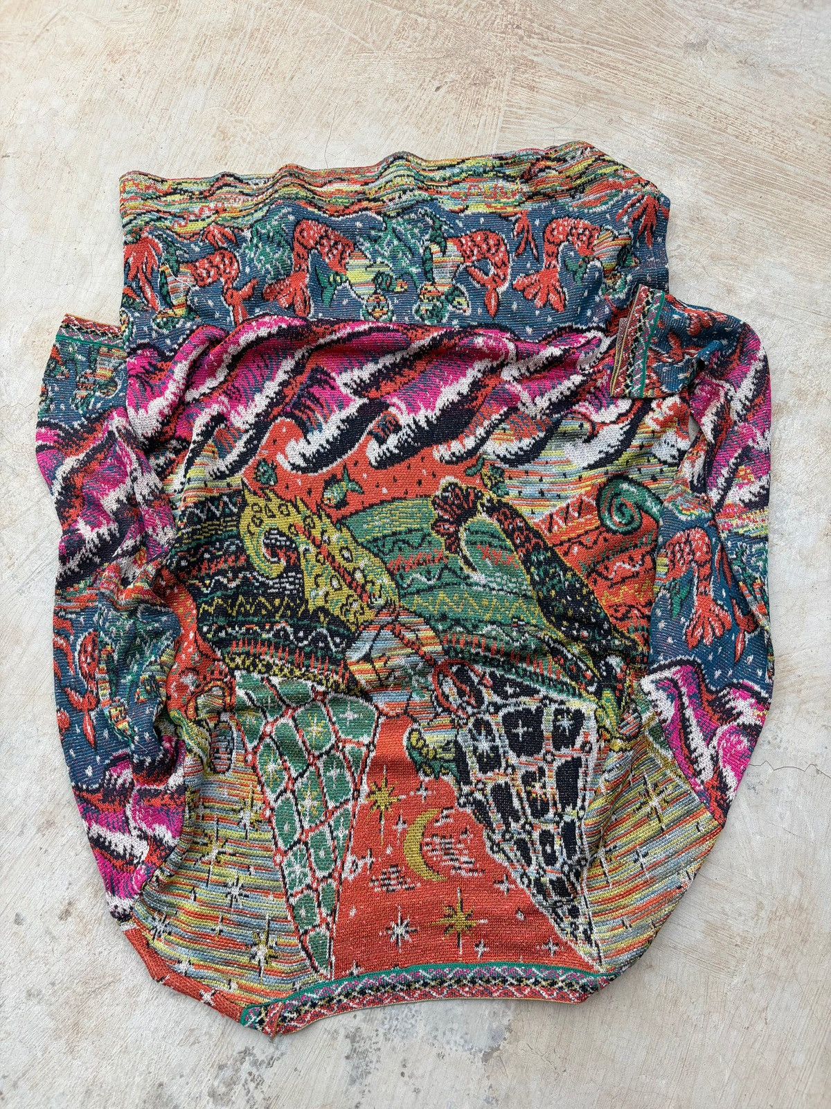 Missoni Vintage 90s Missoni 3D Knit Sweater Size US S / EU 44-46 / 1 - 11 Thumbnail