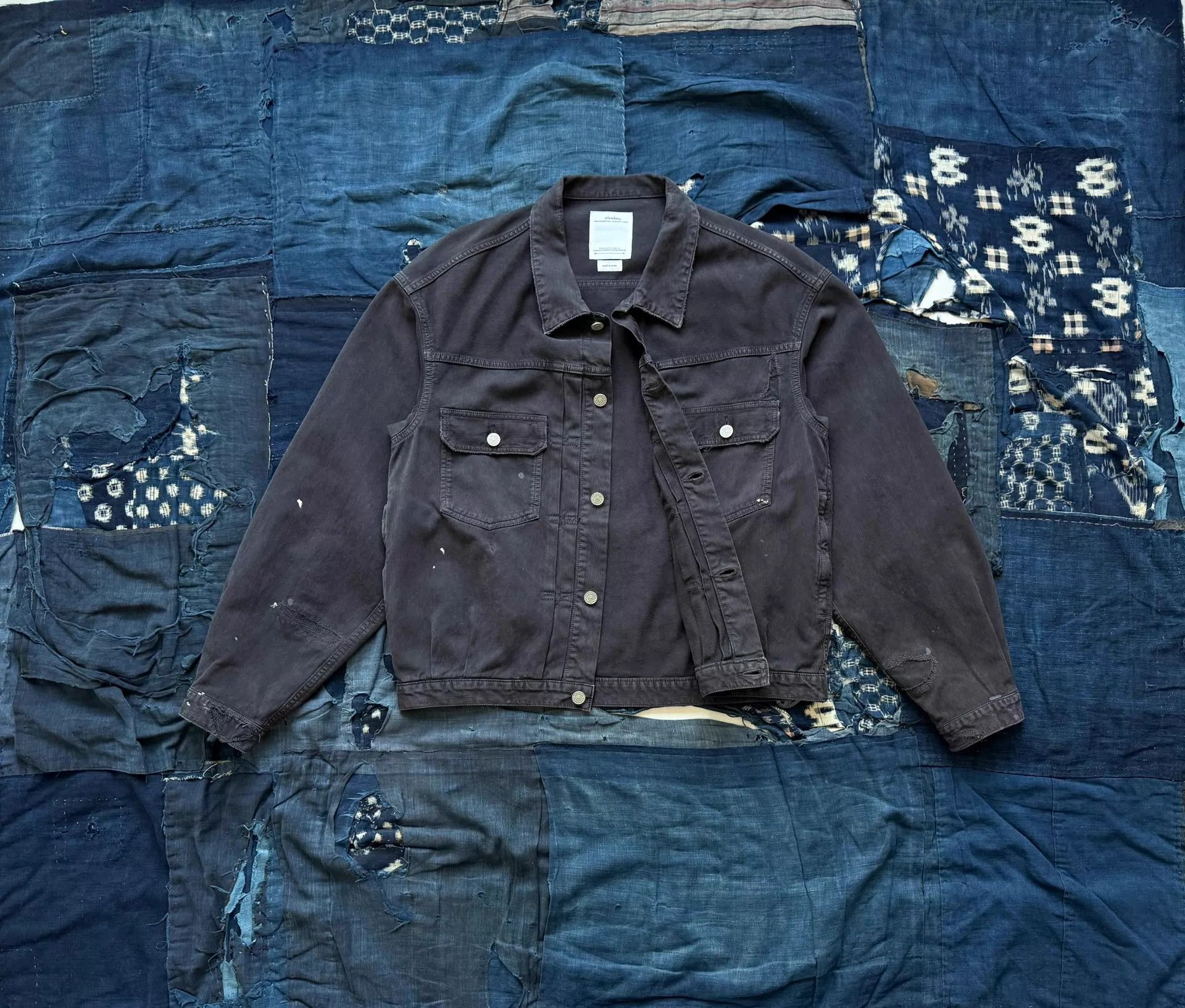 Visvim VISVIM 22SS 101XX JKT Deep Black Washed Destructed Size US M / EU 48-50 / 2 - 2 Thumbnail