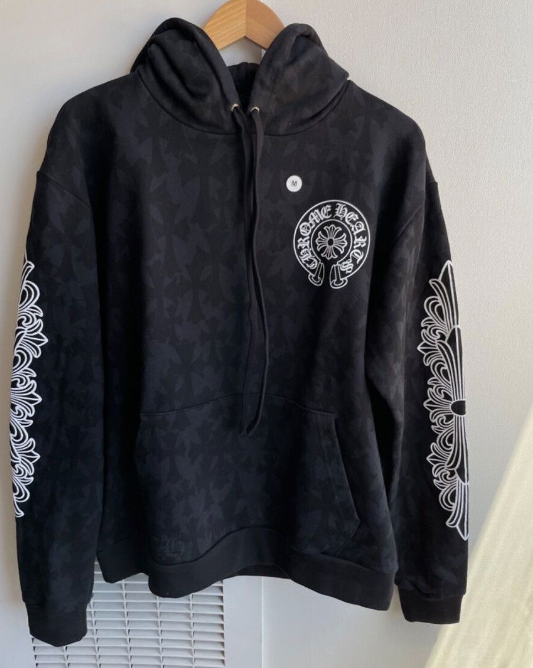 Chrome Hearts Chrome Hearts Floral Cross Hoody Cemetery Print🚨FINAL ...