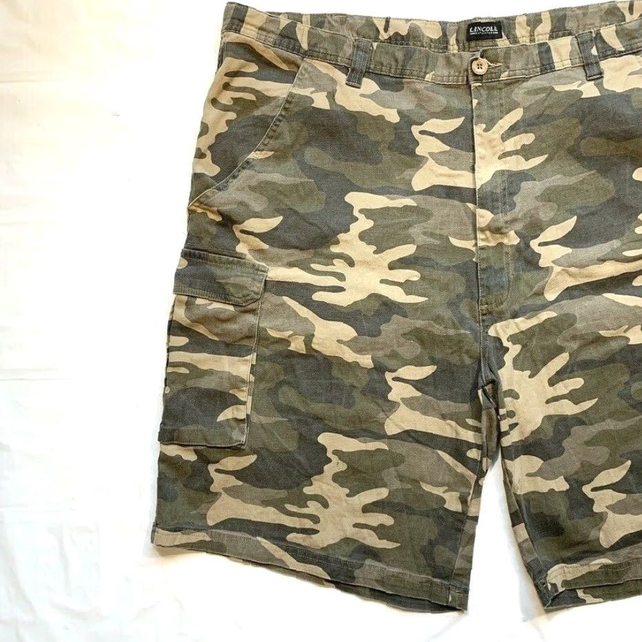 Vintage VINTAGE Lincoln Outfitters Camo Cargo Shorts Men 50 Stretch Relaxed Outdoor Hunt NEW Y2K Size US 34 / EU 50 - 4 Thumbnail