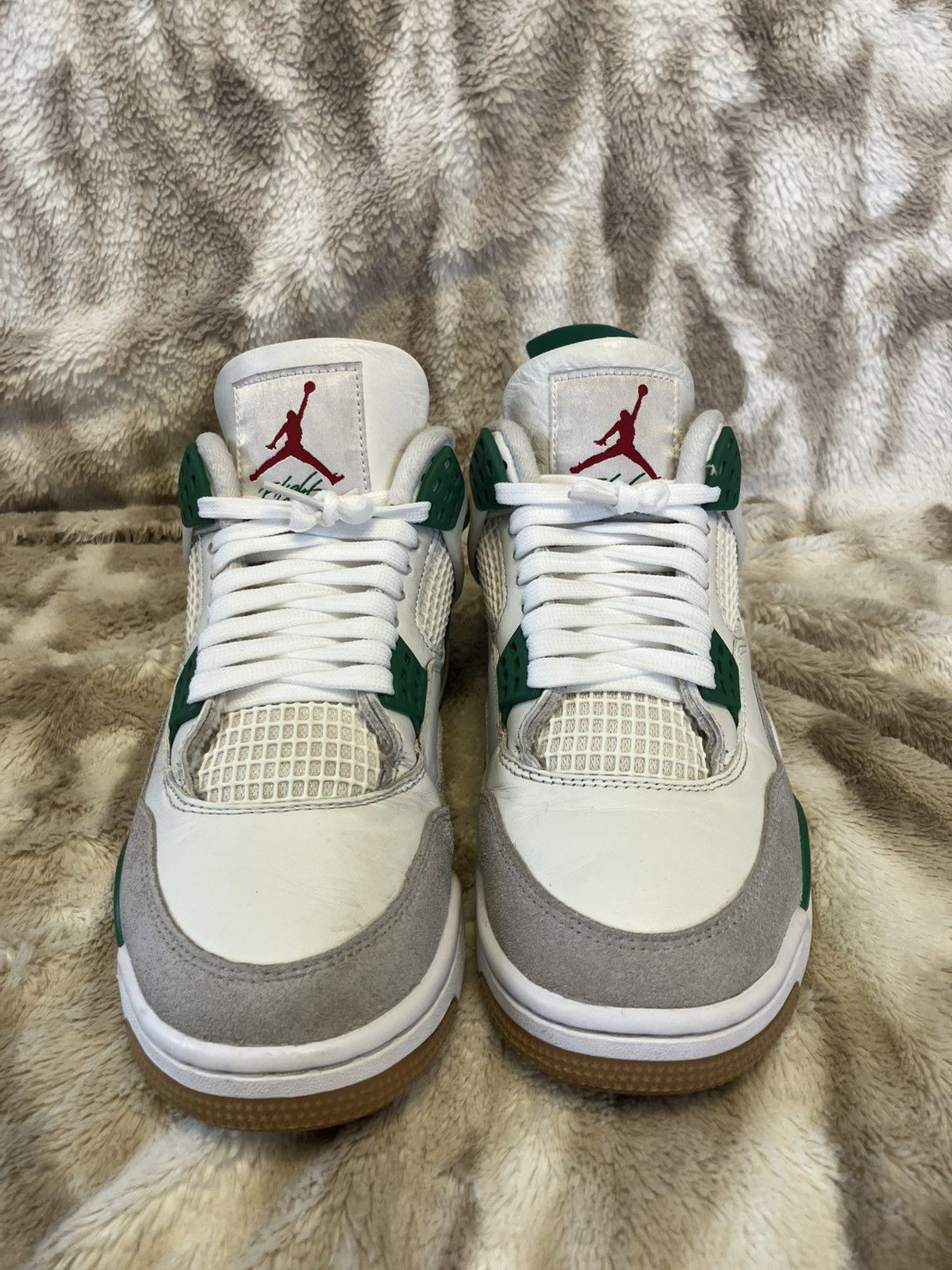 Jordan Brand Sz 8m- Air Jordan 4 retro SB Pine Green- used/ no box Size US 8 / EU 41 - 2 Thumbnail