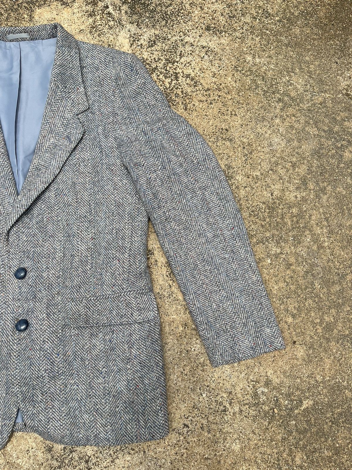 Designer Harris Tweed Handwoven Blazer Jacket Made for Pitlochry Size US M / EU 48-50 / 2 - 6 Thumbnail