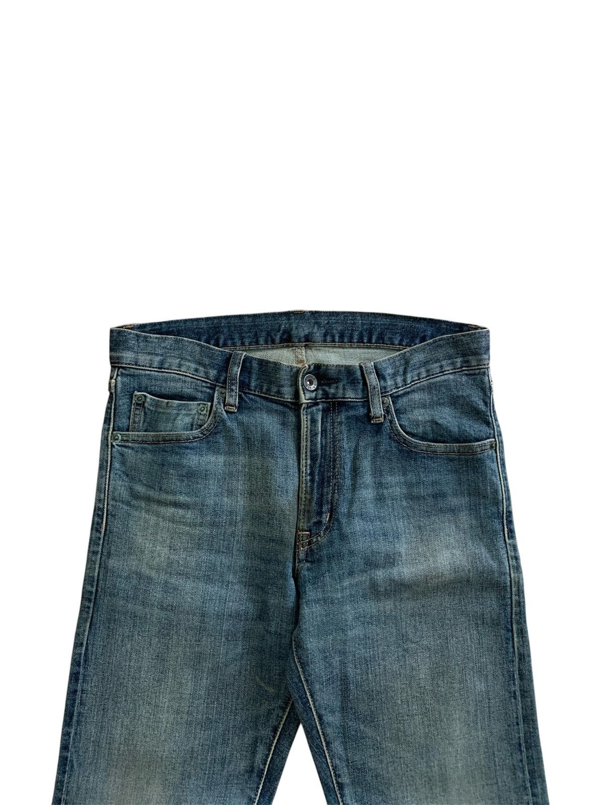 Undercover × Uniqlo Uniqlo Denim Slim Straight Redline Blue Jeans Size US 30 / EU 46 - 3 Thumbnail