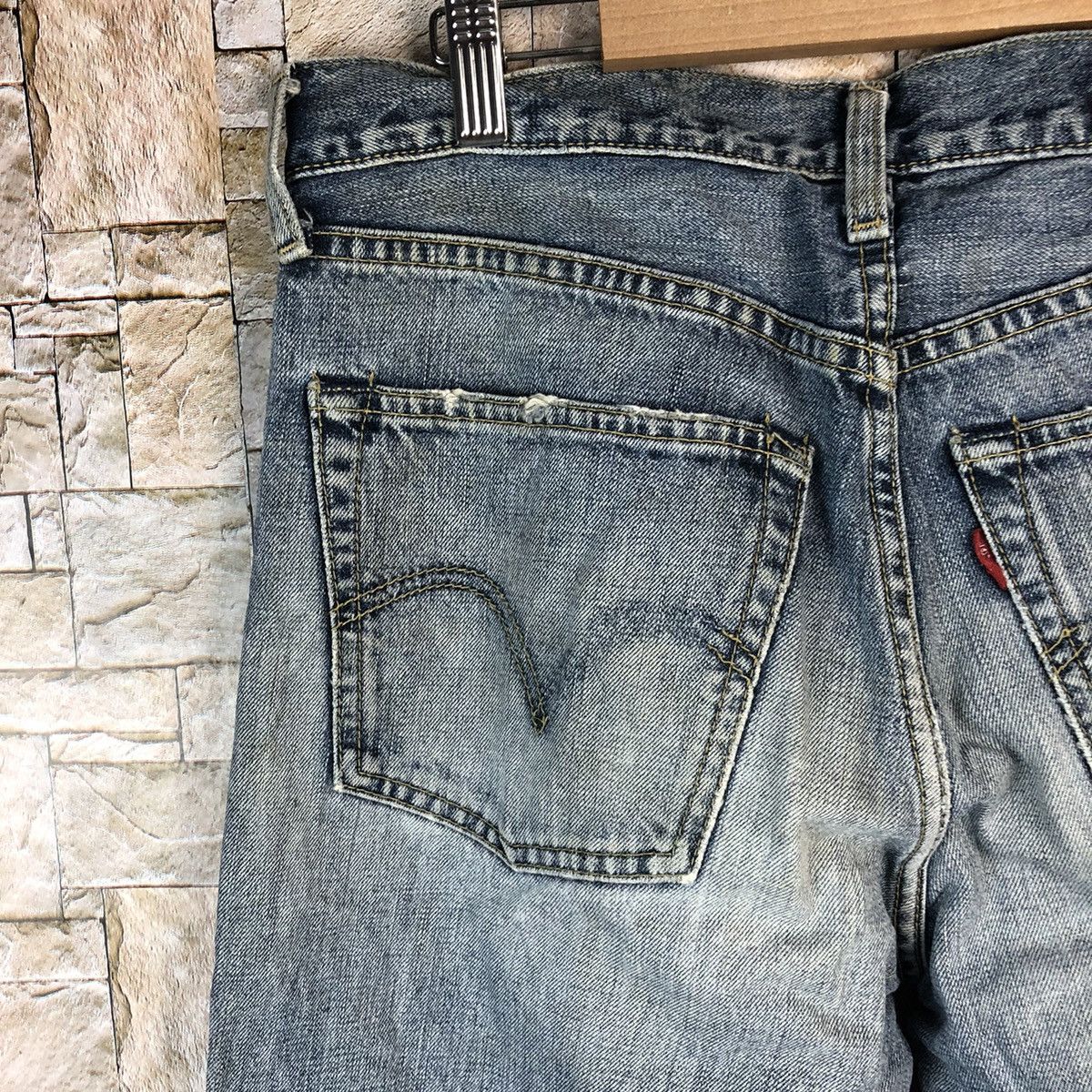 Levi's Levis Blue Distressed ripped cobain Denim Pants #A1135 Size US 32 / EU 48 - 16 Thumbnail