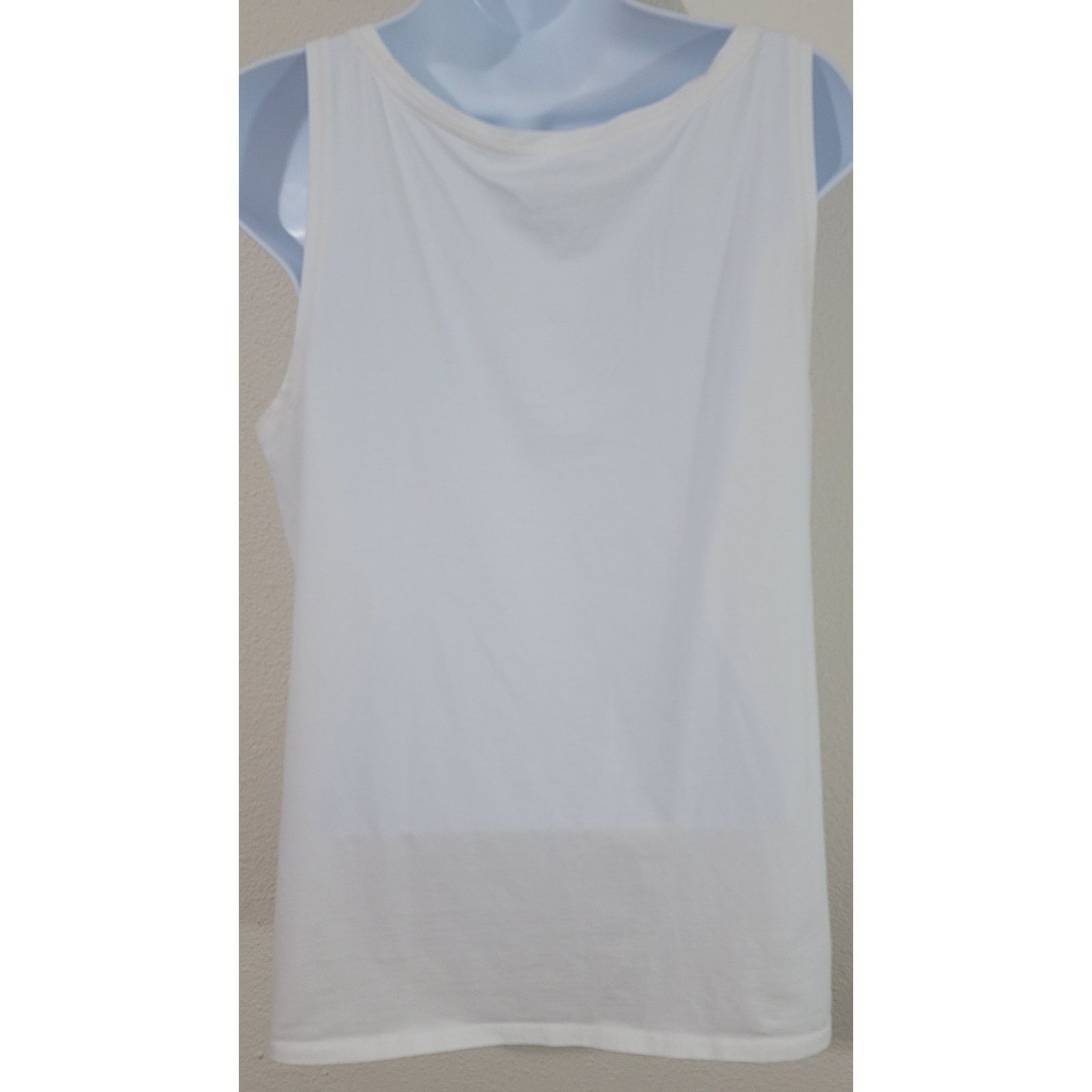 Other Purejill White Scoop Neck Tank Top Medium Sleeveless Size M / US 6-8 / IT 42-44 - 2 Thumbnail