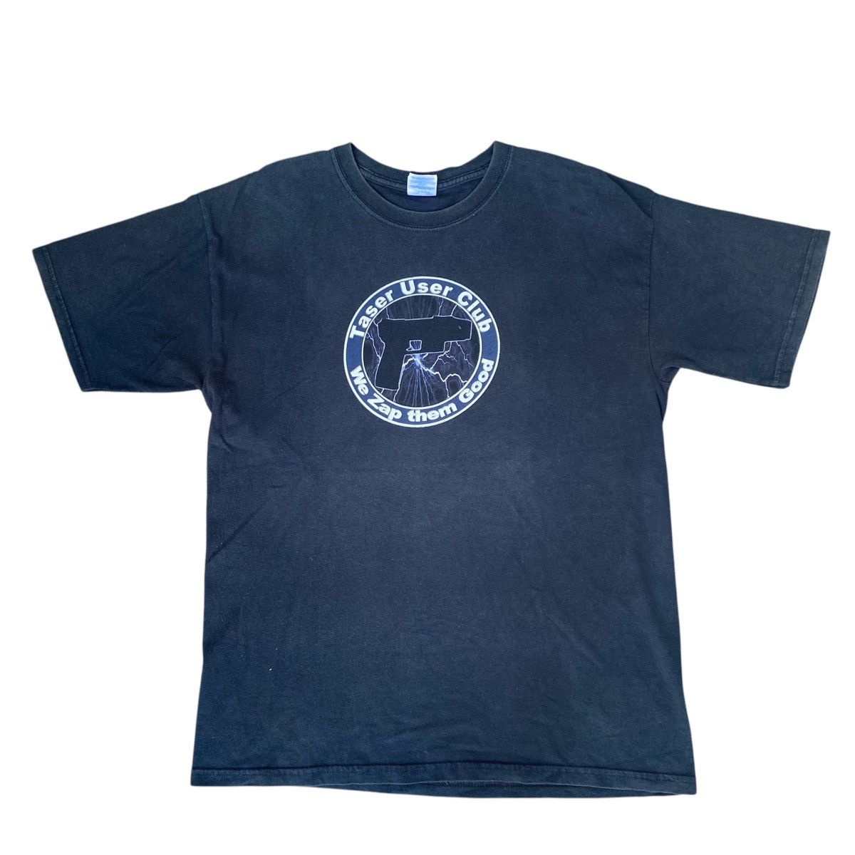 Vintage Vintage Y2K Taser Gun User Club Lighting Bolt Tees Size US L / EU 52-54 / 3 - 1 Thumbnail