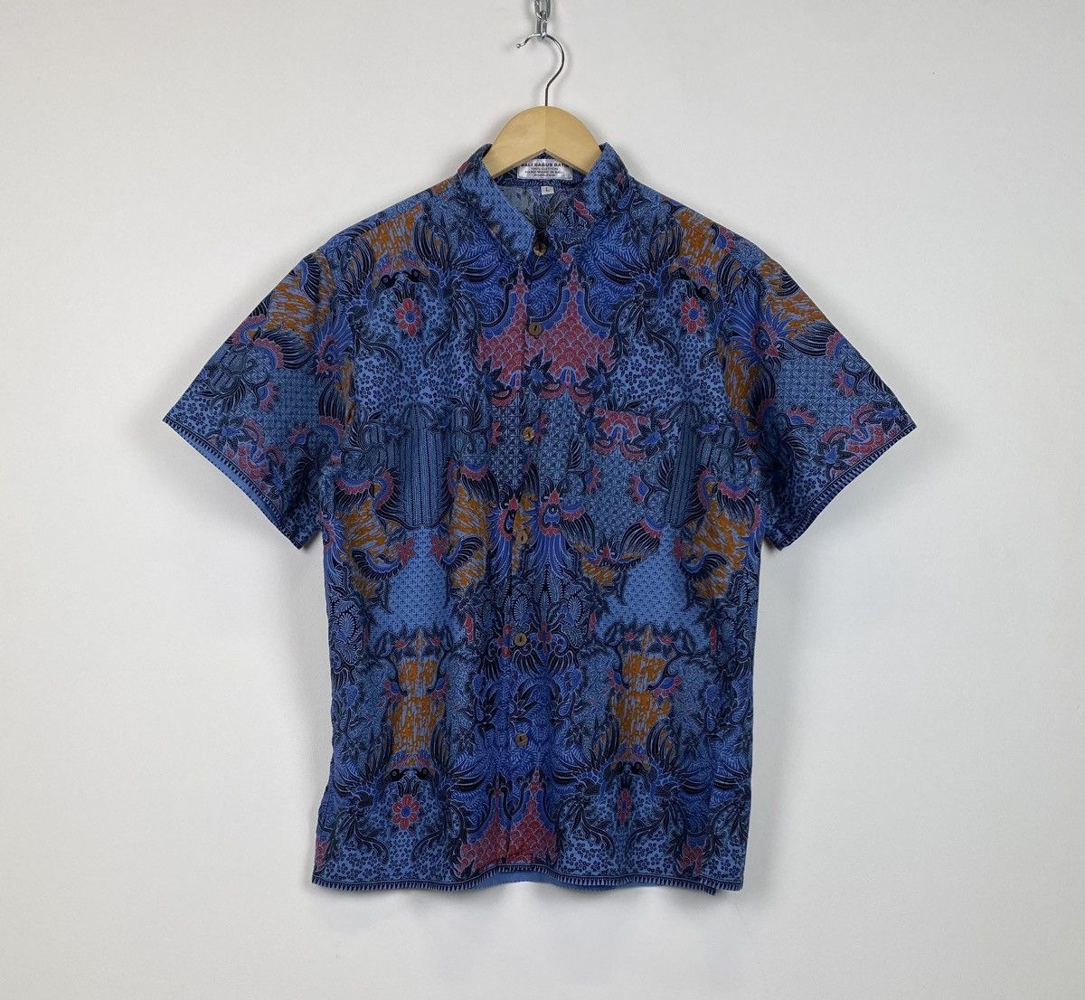 Other Vintage Bali Bagus Batik Crazy Art Hawaiian Shirt Hand Made Size US L / EU 52-54 / 3 - 1 Thumbnail