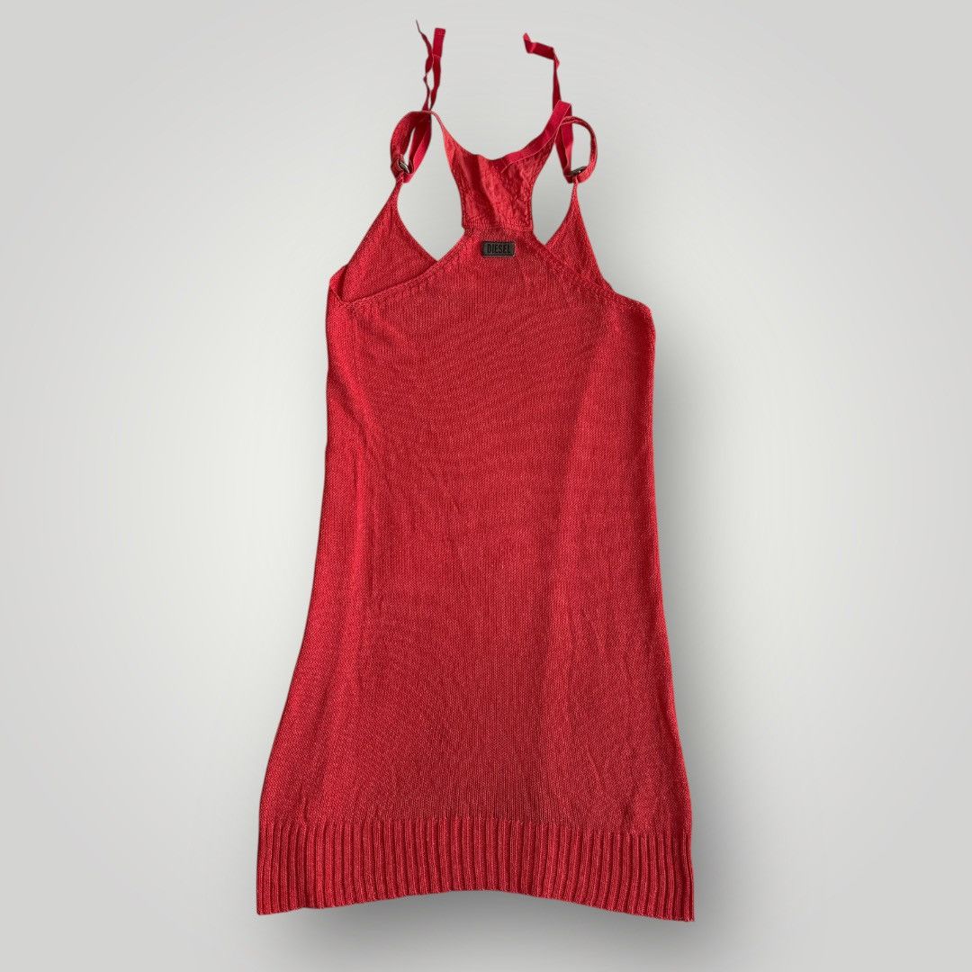 Diesel Diesel 2000s tank knitting red top vintage y2k grunge Size XS / US 0-2 / IT 36-38 - 1 Thumbnail