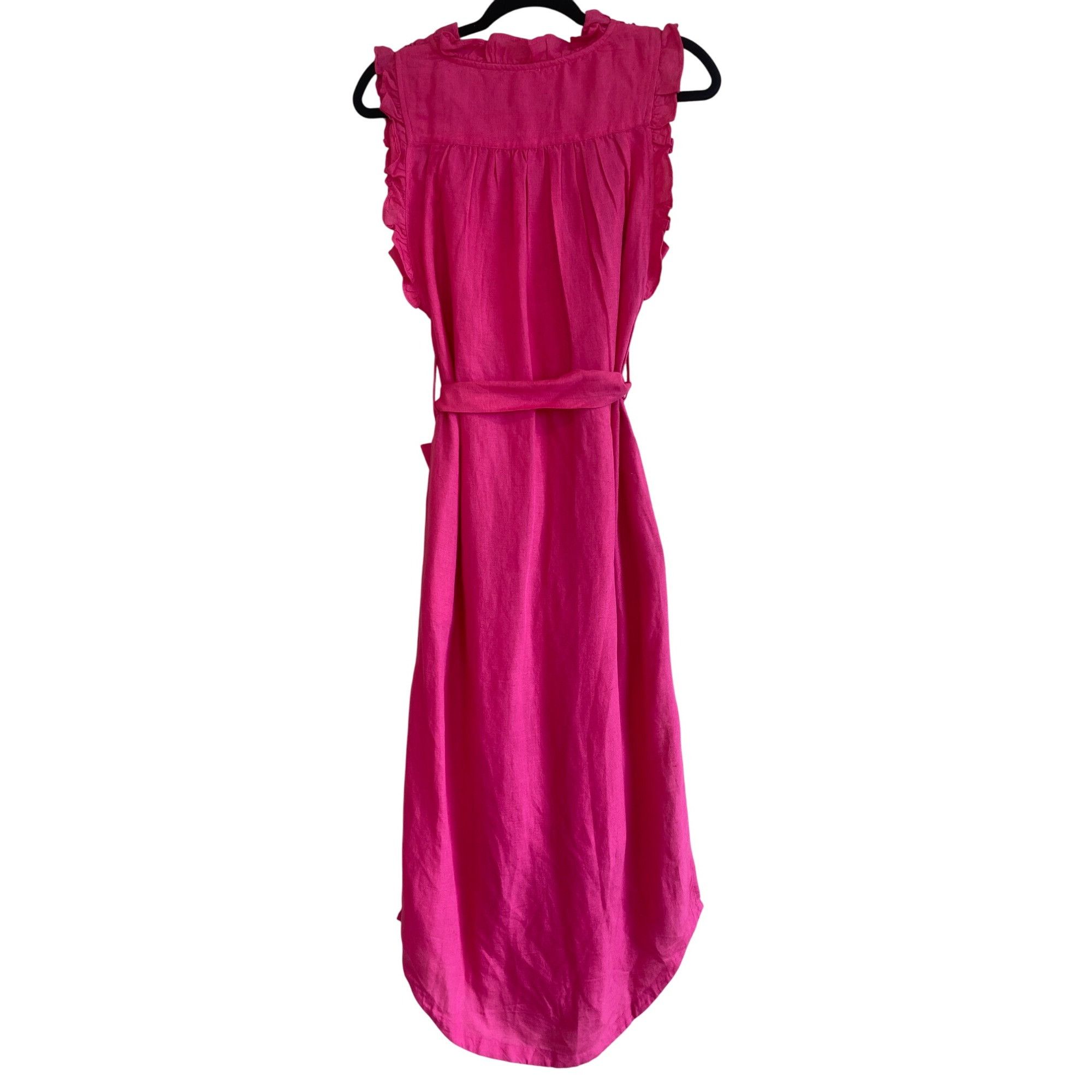 Designer NWT Sundance Catalog Antoniette Linen Dress Pink XS MSRP$148 Size XS / US 0-2 / IT 36-38 - 9 Thumbnail
