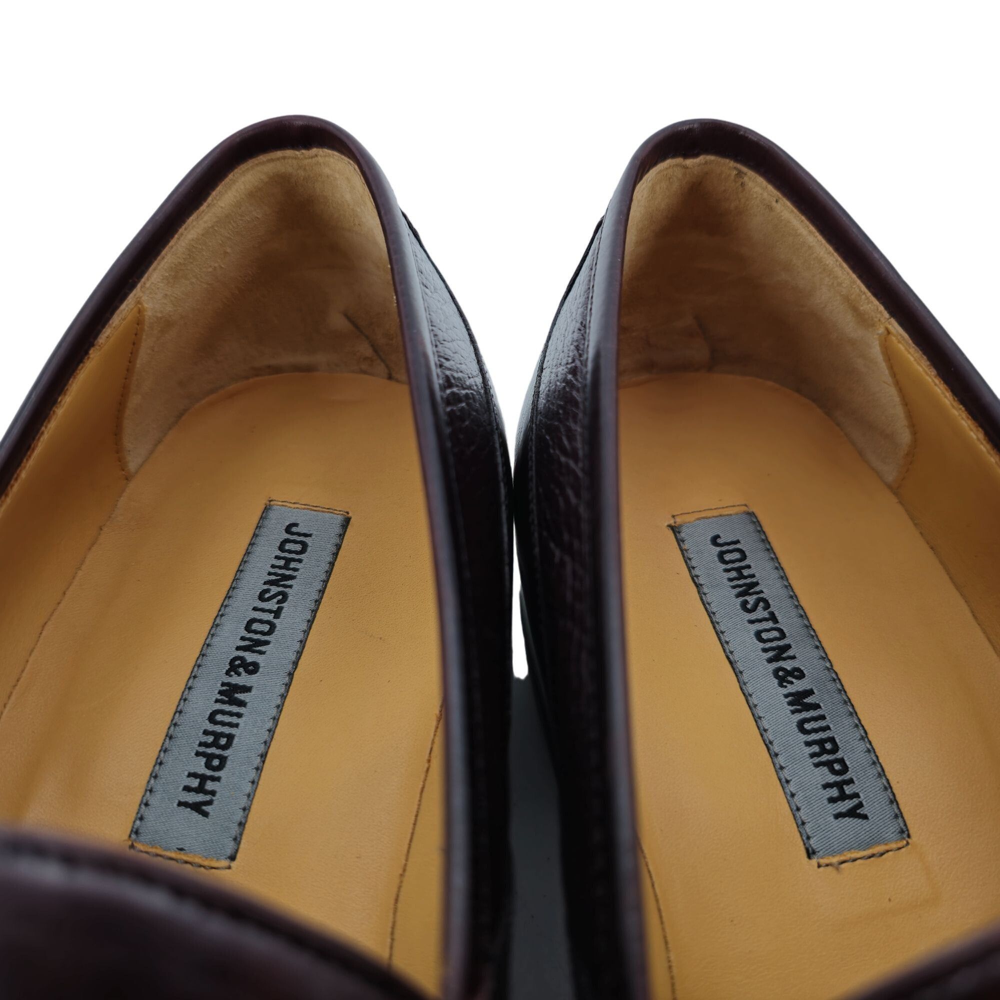Johnston & Murphy Johnston & Murphy Mens Size 9.5 Wide Brown Deerskin Leather Size US 9.5 / EU 42-43 - 11 Thumbnail