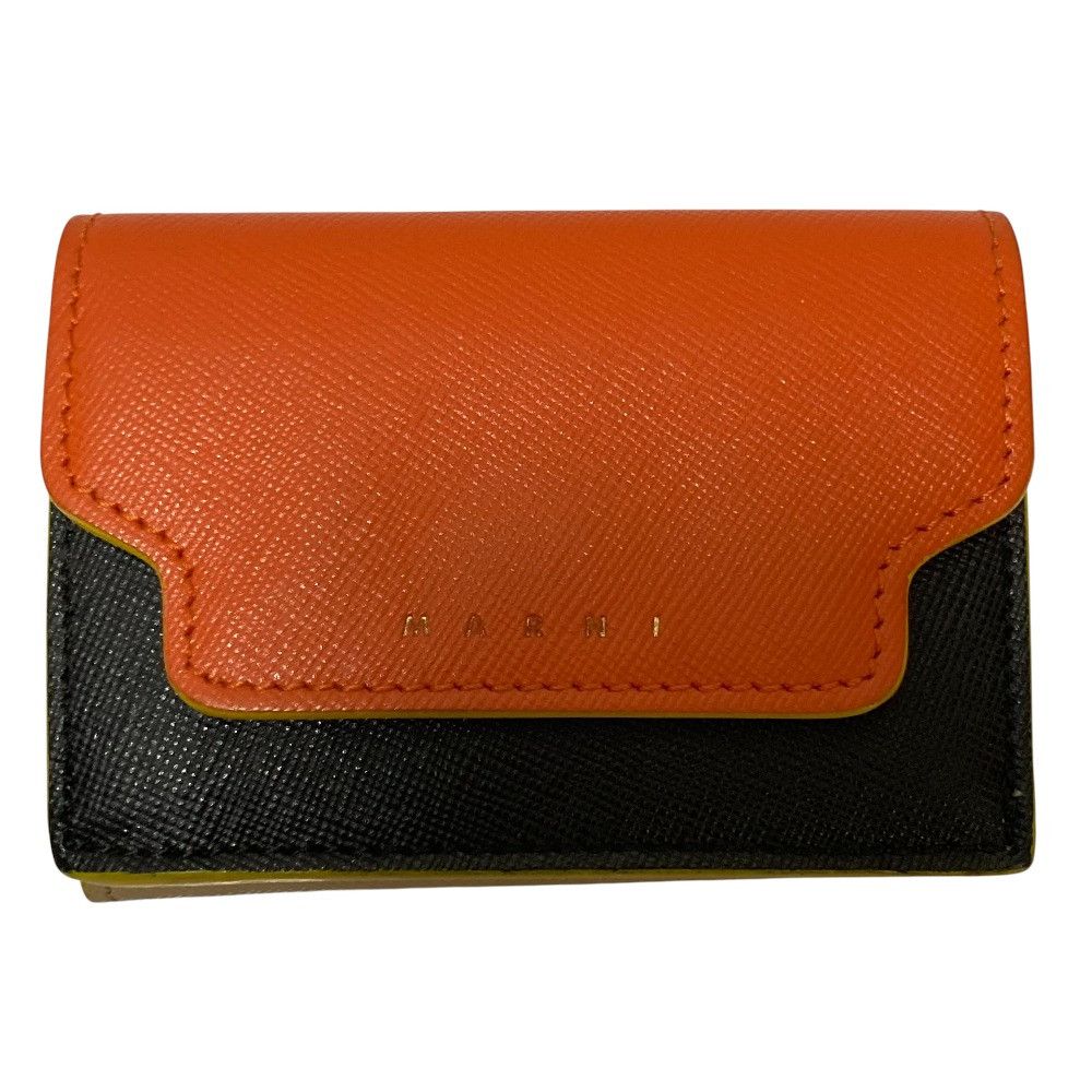 Marni Marni Marni Trifold Compact Wallet Leather Short Wallet DUTY FREE for USA Size ONE SIZE - 1 Thumbnail