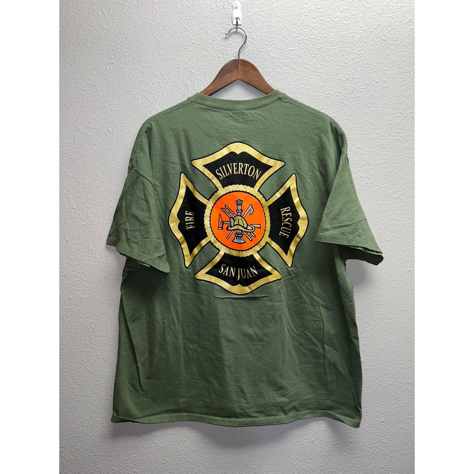 Gildan Fire Fighter Colorado Shirt San Juan Silveton Rescue Tee 2XL Size US XXL / EU 58 / 5 - 1 Thumbnail