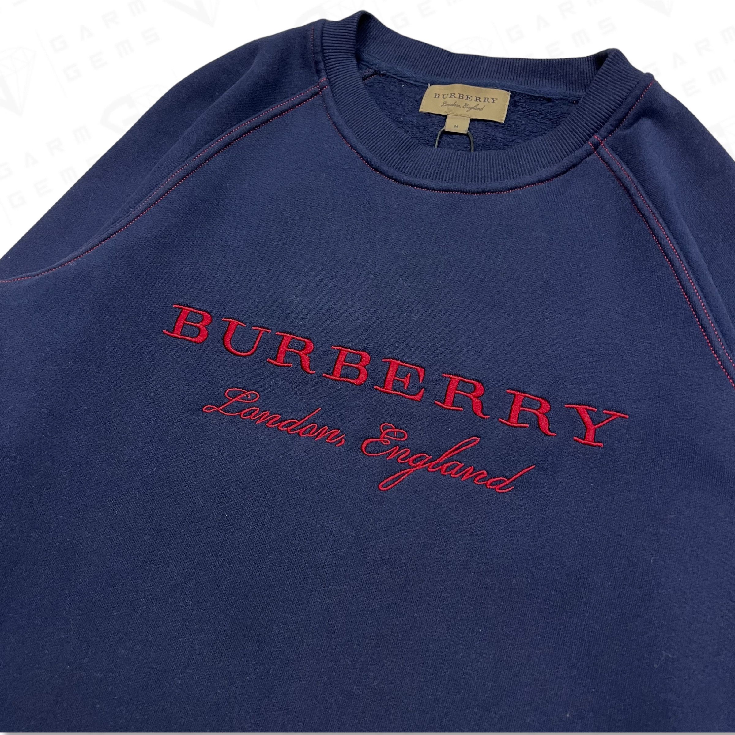 Burberry Burberry Embroidered Logo Sweatshirt Size US M / EU 48-50 / 2 - 3 Thumbnail