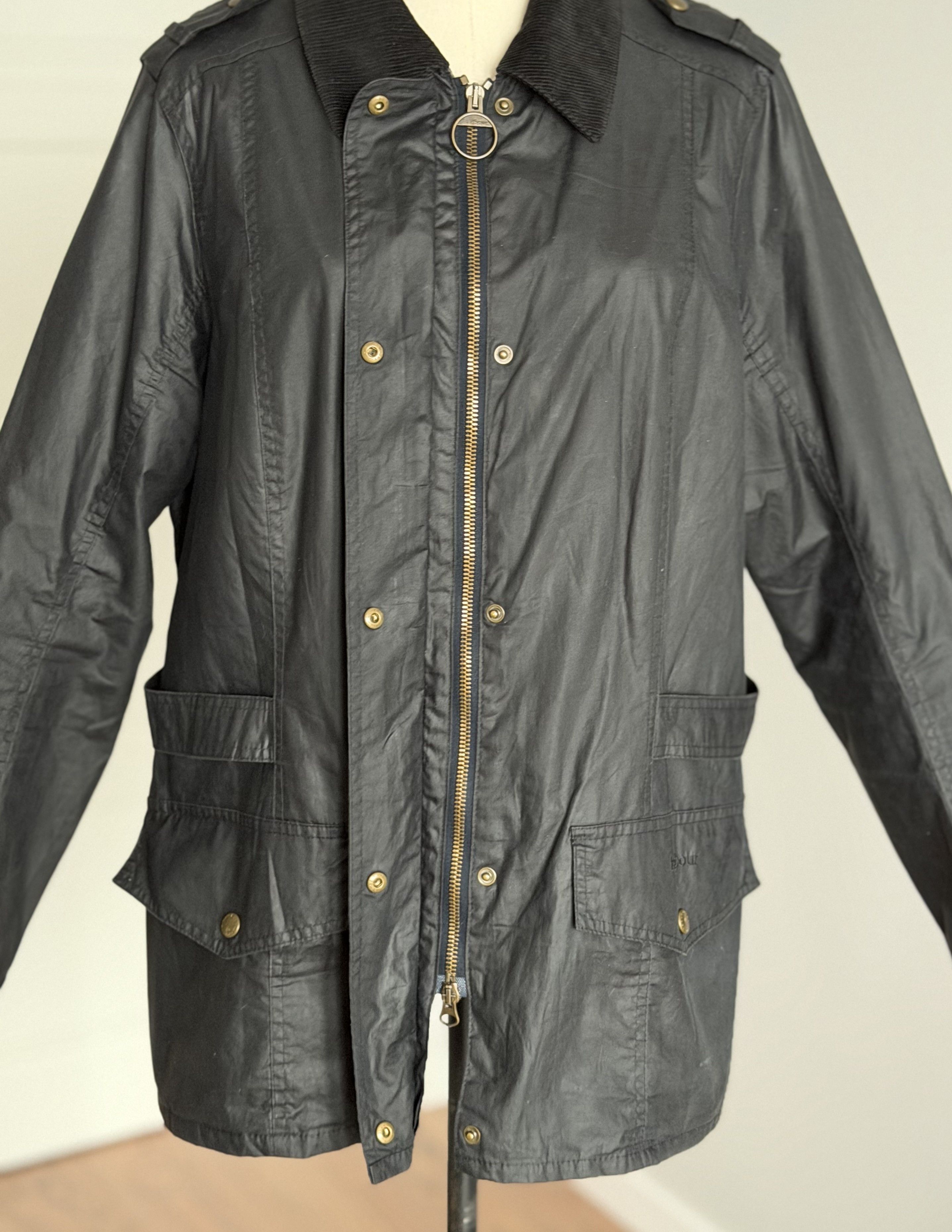 Barbour BARBOUR Tennant Wax Jacket Black Made E Rewax British Style Size XXL / US 16-18 / IT 52-54 - 9 Thumbnail