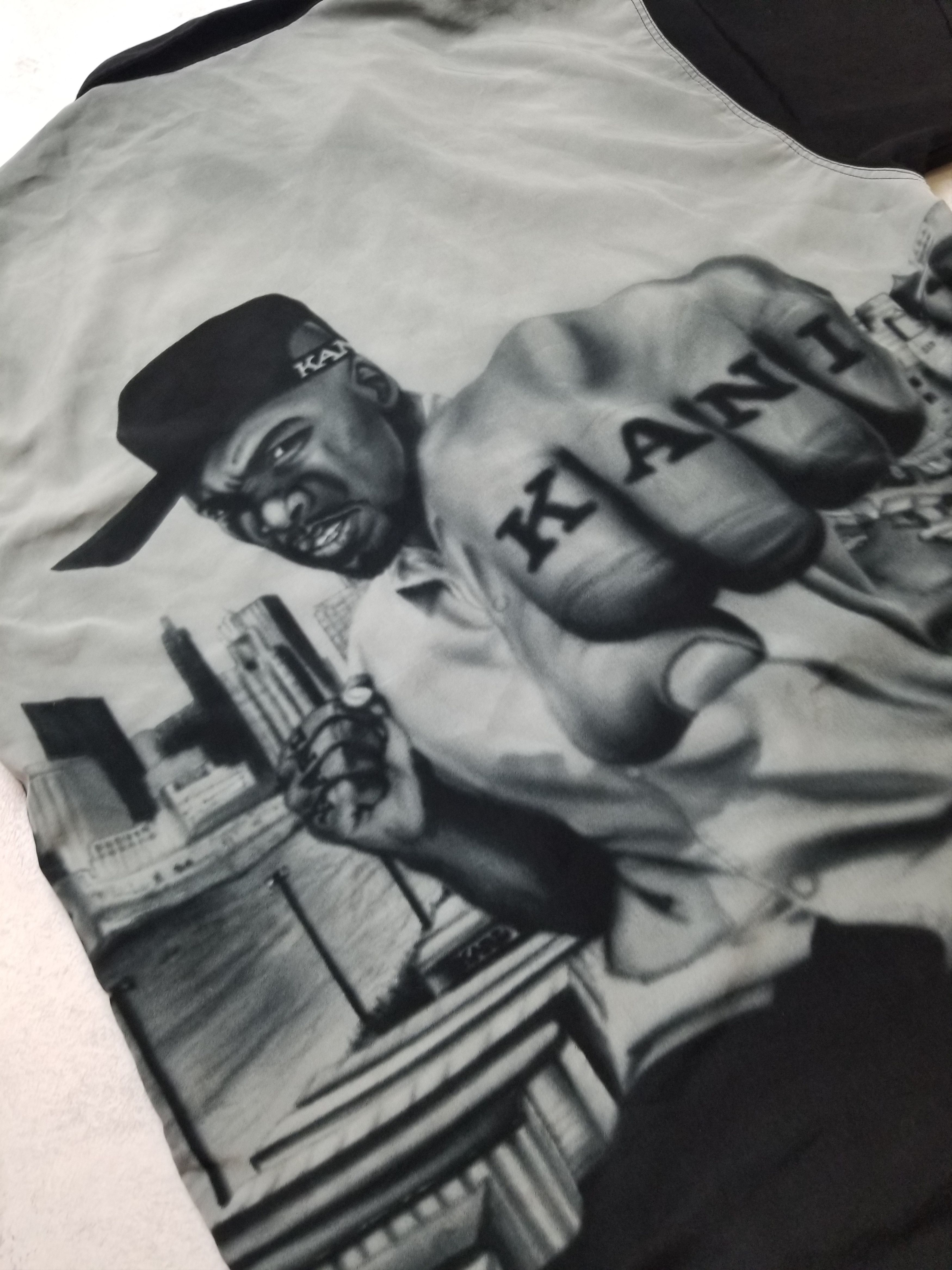 Karl Kani Karl Kani 50 cent Fullprint Rap Button Up Shirt 90s VTG Y2K Size US M / EU 48-50 / 2 - 4 Thumbnail