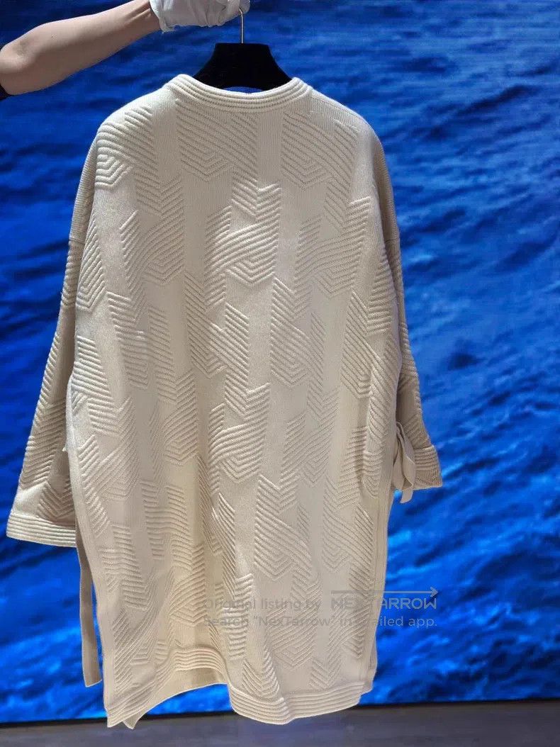Hermes Hermes Knitted Cashmere Raglan Sleeve Coat Size XXS / US 00 / IT 34 - 2 Thumbnail