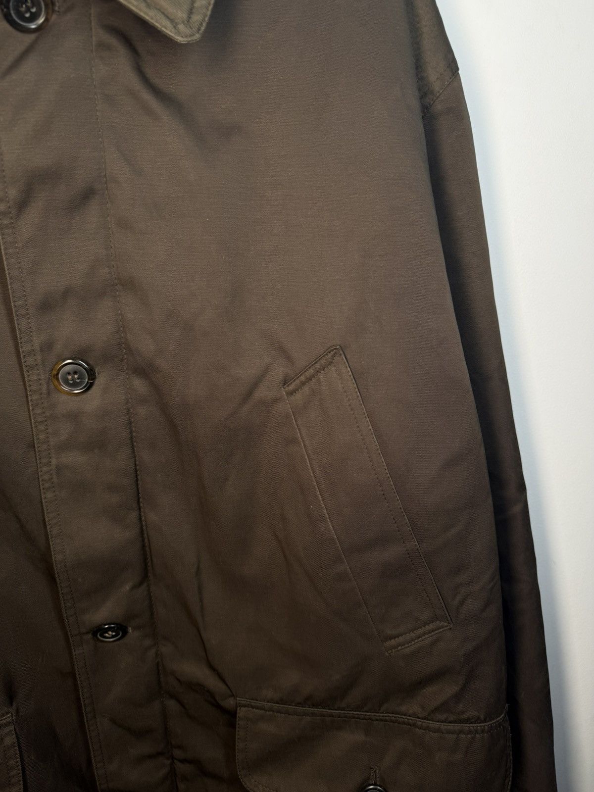 Yves Saint Laurent 90s Warm YSL Jacket Brown Autumn Parka Classic Zip Up Size US XL / EU 56 / 4 - 17 Thumbnail