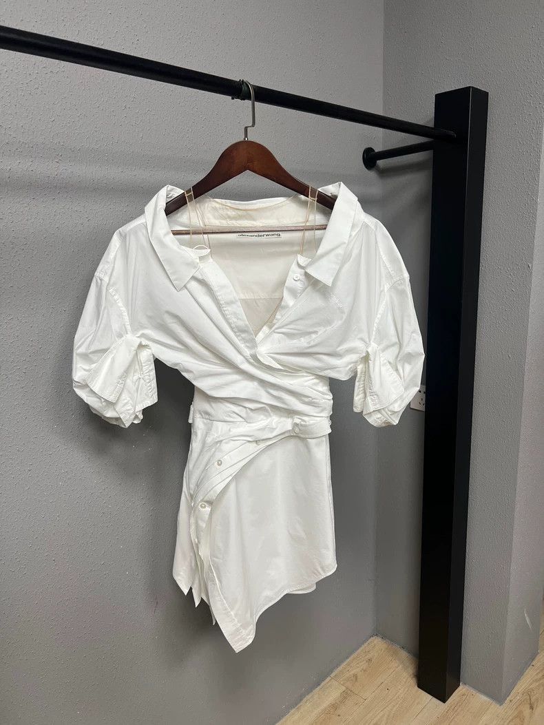 Alexander Wang Alexander Wang Asymmetric Off-Shoulder Blouse- Size XS / US 0-2 / IT 36-38 - 1 Thumbnail